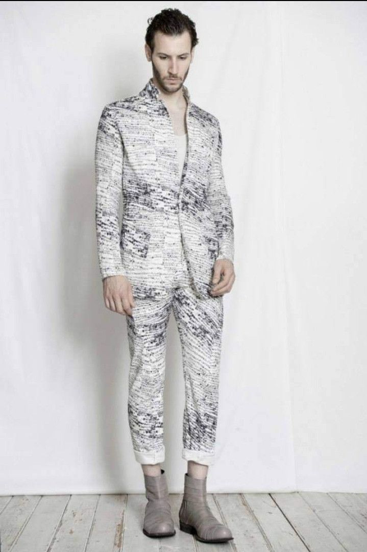 Nude: Masahiko Maruyama Nude:MM - SS14 PR-y Art Brut Blazer Jacket Size US XS / EU 42 / 0 - 8 Thumbnail