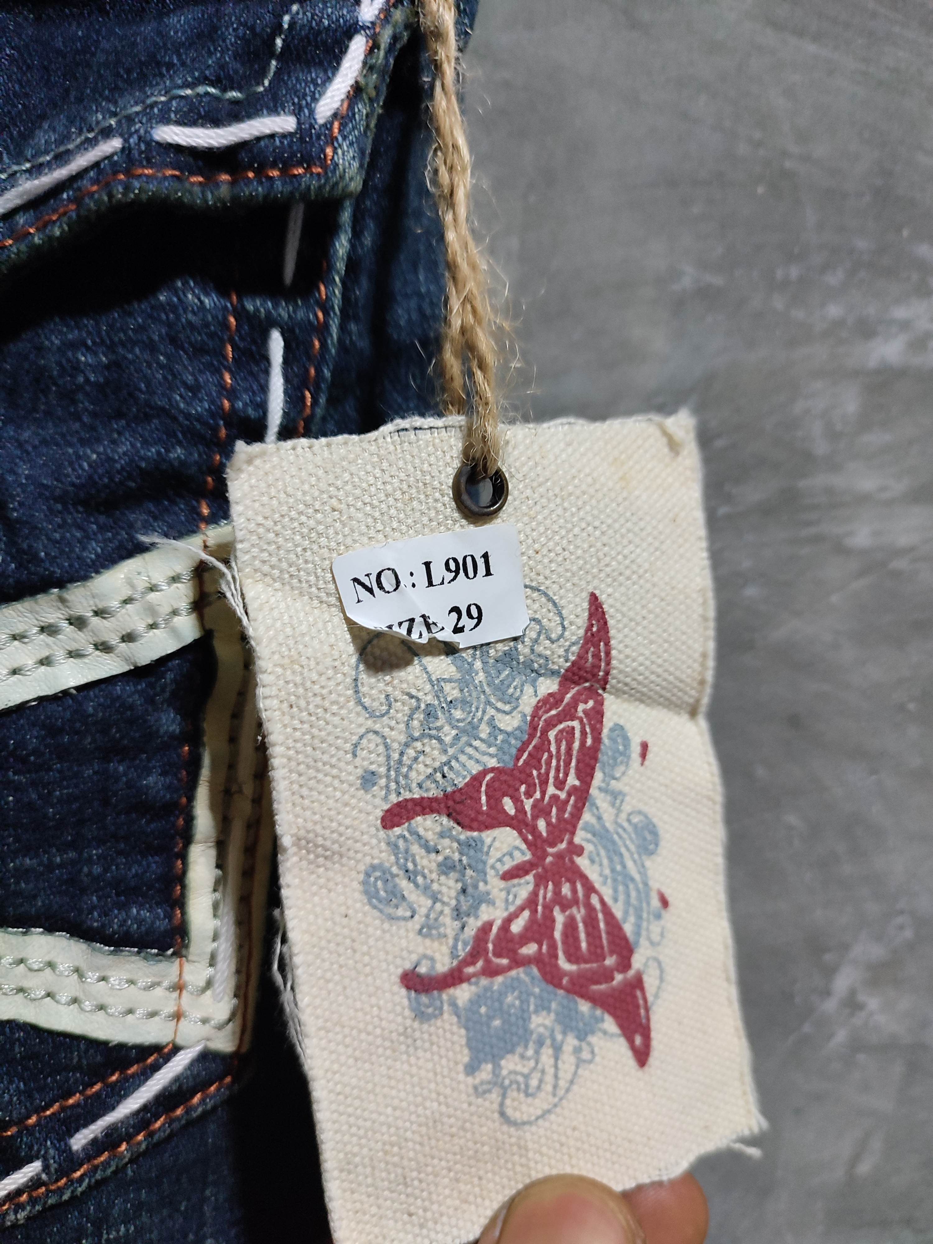 Vintage Laguna Beach Crossed Design Pocket Denim Jeans Pants Size US 29 - 4 Thumbnail