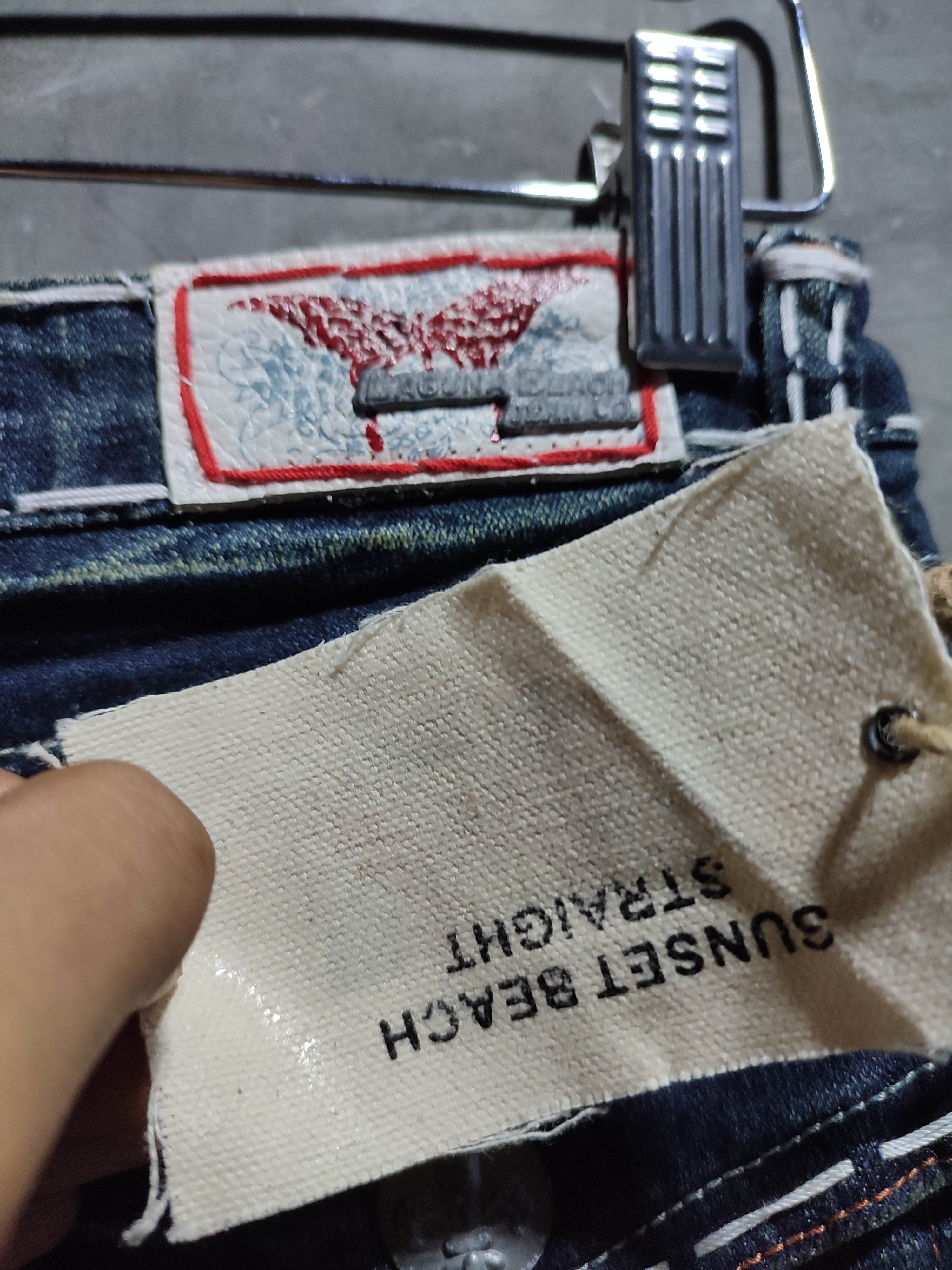 Vintage Laguna Beach Crossed Design Pocket Denim Jeans Pants Size US 29 - 5 Thumbnail
