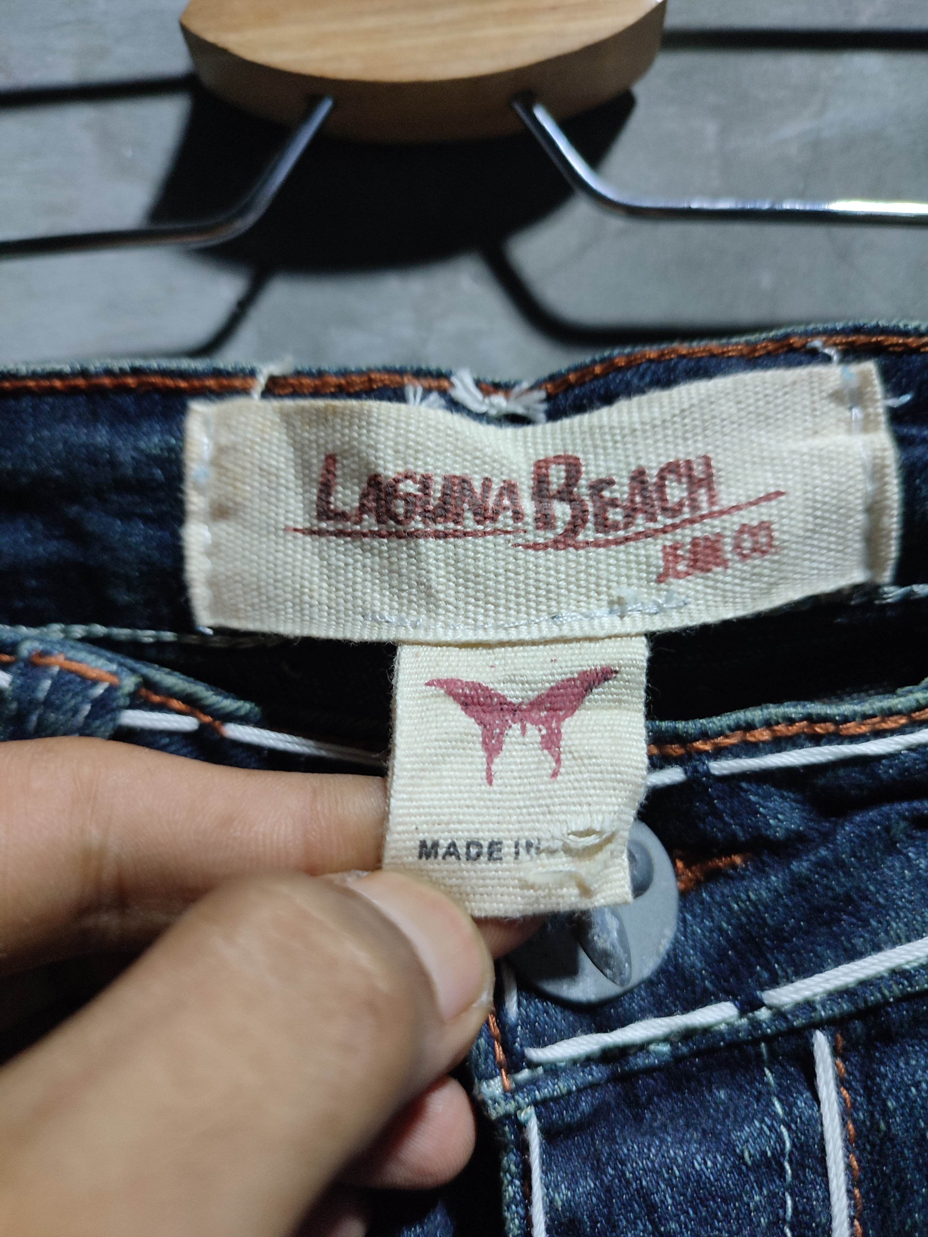Vintage Laguna Beach Crossed Design Pocket Denim Jeans Pants Size US 29 - 10 Thumbnail