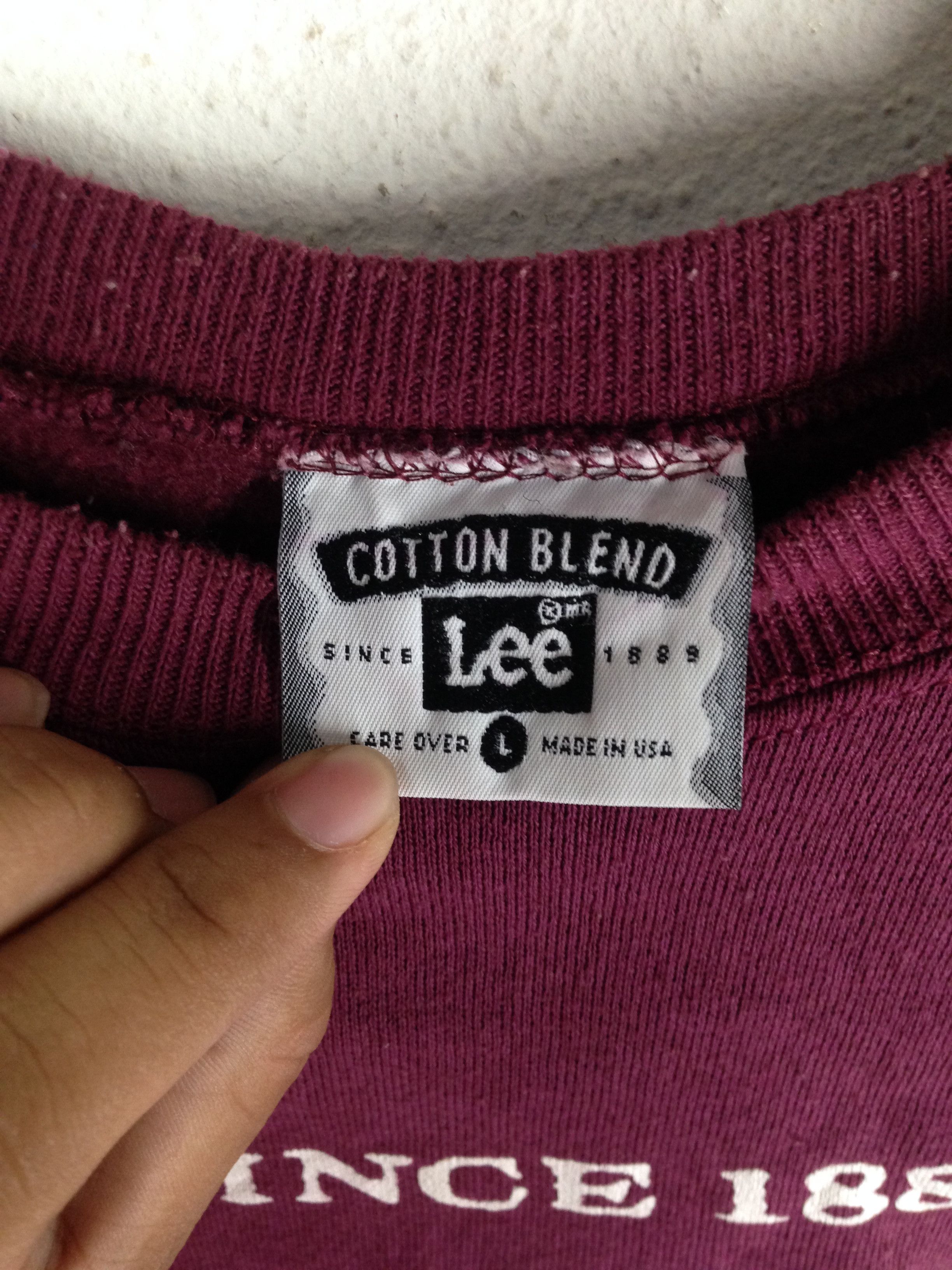 Lee Vintage Lee "Kansas USA" Sweatshirt (Made in USA) - Size L Size US L / EU 52-54 / 3 - 6 Thumbnail