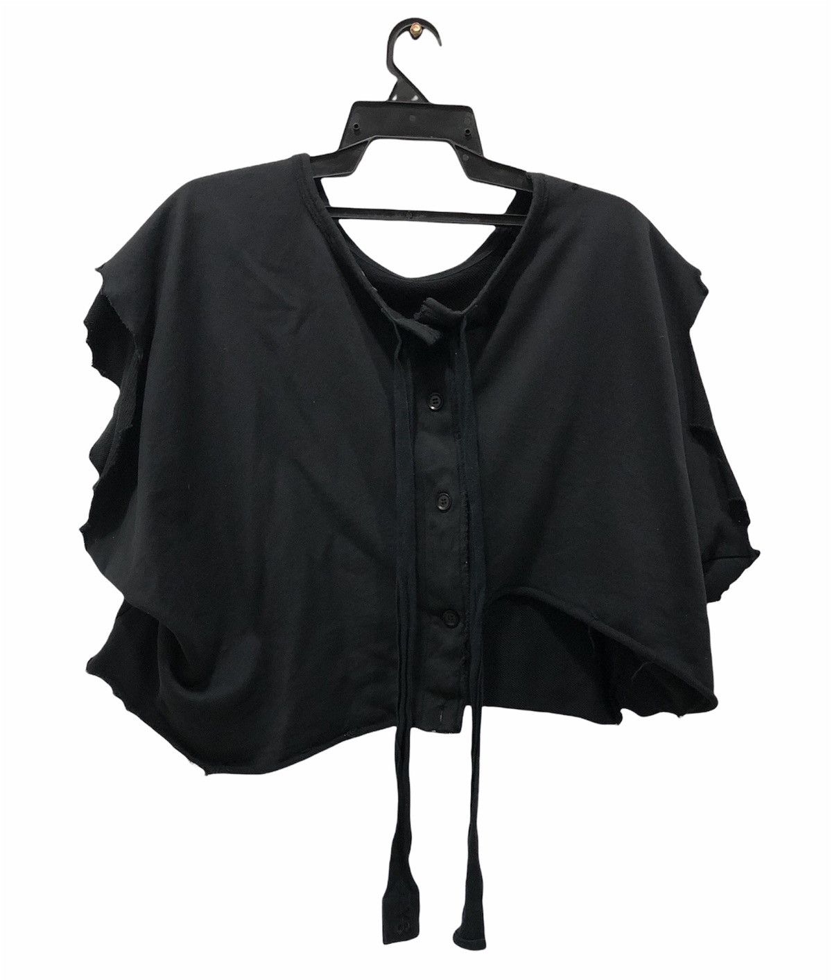 Adidas × Y-3 × Yohji Yamamoto Y-3 Yohji Yamamoto x adidas Distressed Crop Top Black Size S Size US S / EU 44-46 / 1 - 1 Thumbnail