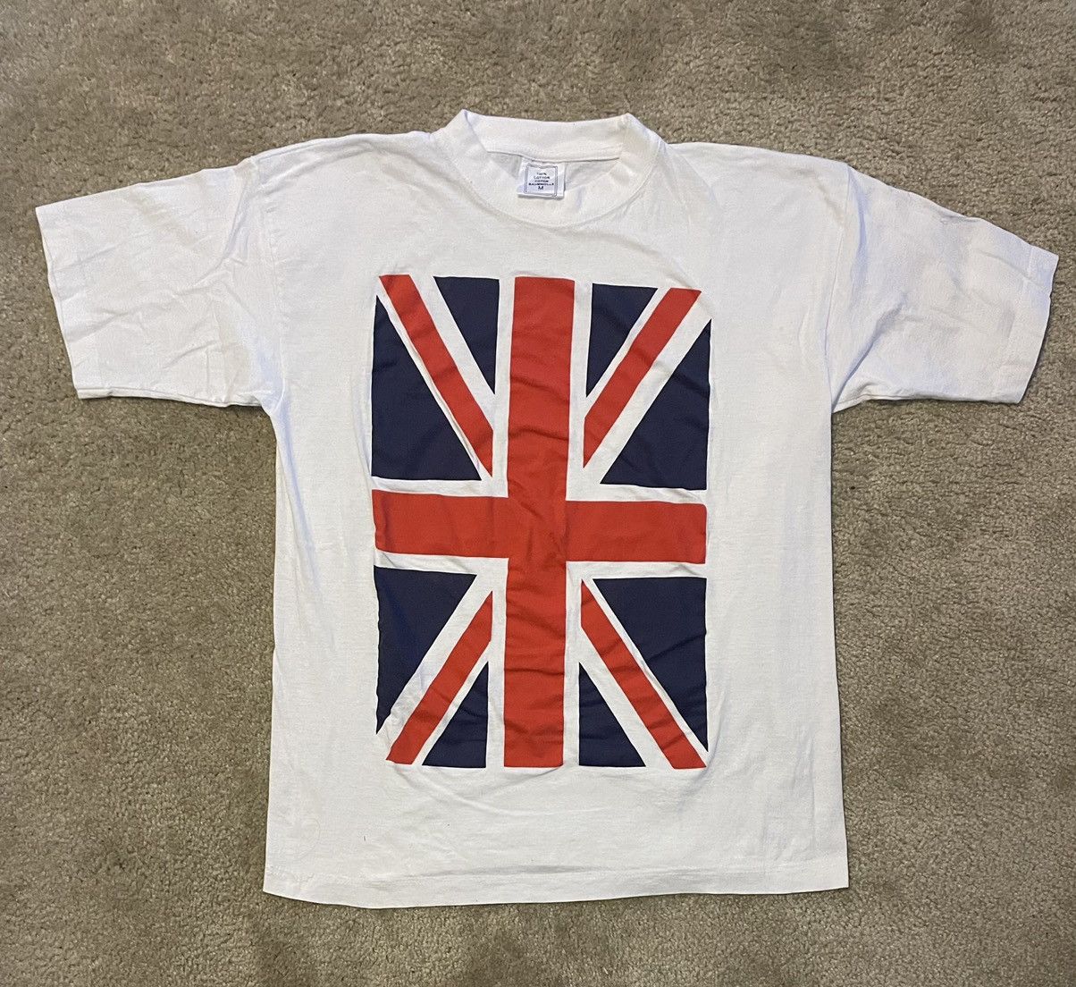 Vintage UK Flag TShirt Baumwolle Grailed