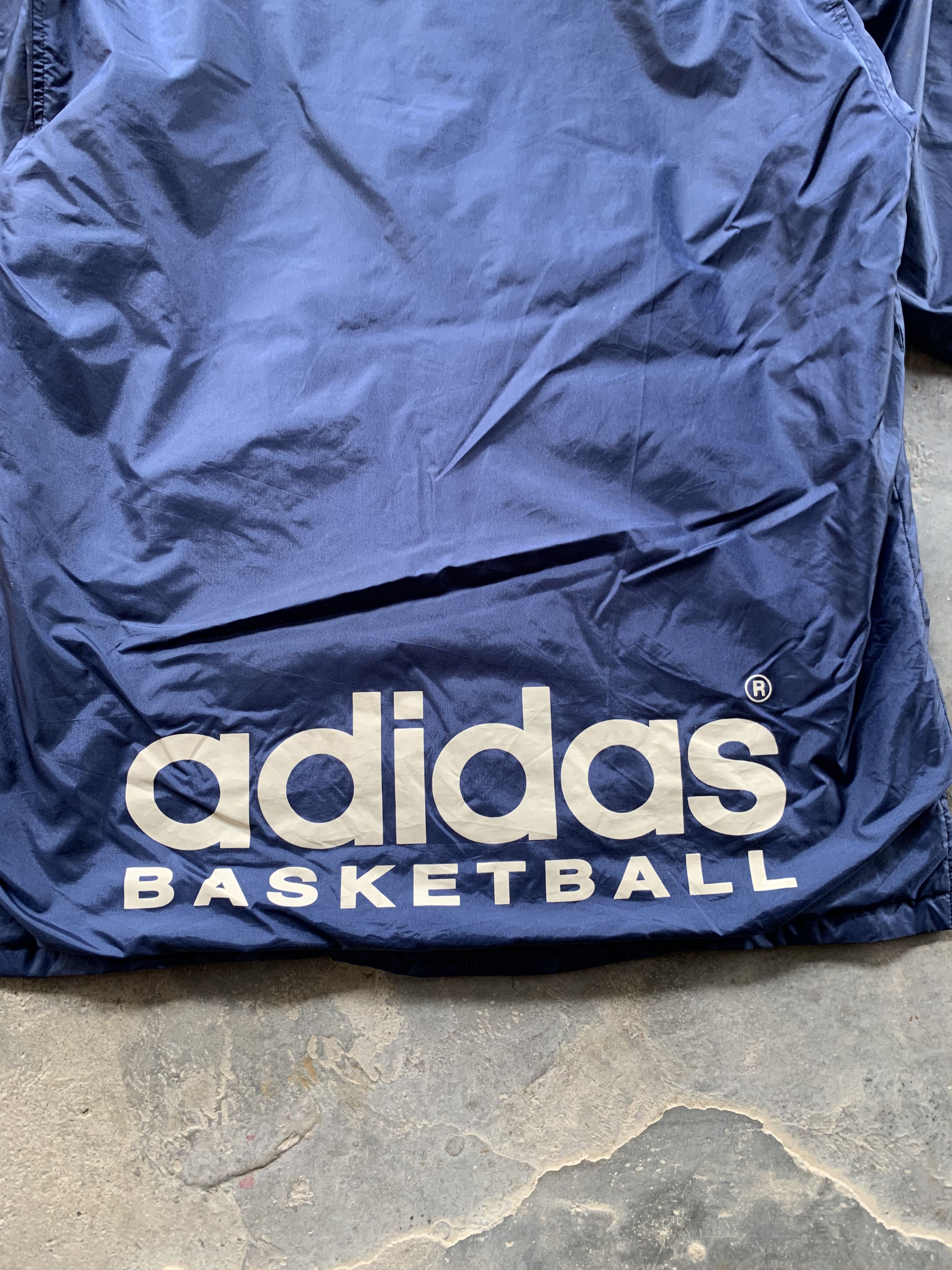 Adidas Vintage Adidas Basketball Long Jacket Size US L / EU 52-54 / 3 - 5 Thumbnail