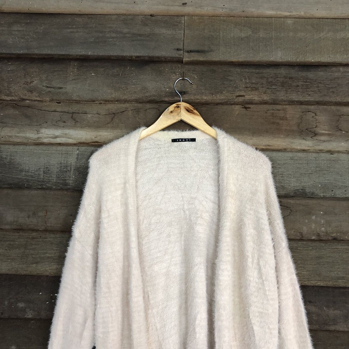 Homespun Knitwear DL Ingni Mohair shag shaggy fur cardigan Knitwear #c1056 Size US M / EU 48-50 / 2 - 2 Thumbnail