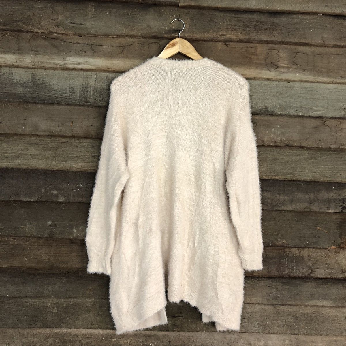 Homespun Knitwear DL Ingni Mohair shag shaggy fur cardigan Knitwear #c1056 Size US M / EU 48-50 / 2 - 11 Thumbnail
