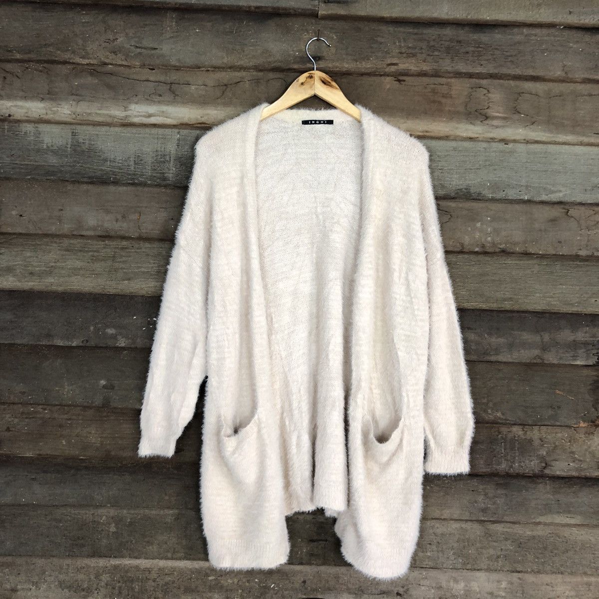 Homespun Knitwear DL Ingni Mohair shag shaggy fur cardigan Knitwear #c1056 Size US M / EU 48-50 / 2 - 3 Thumbnail