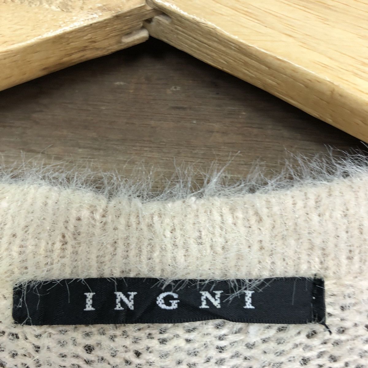 Homespun Knitwear DL Ingni Mohair shag shaggy fur cardigan Knitwear #c1056 Size US M / EU 48-50 / 2 - 10 Thumbnail