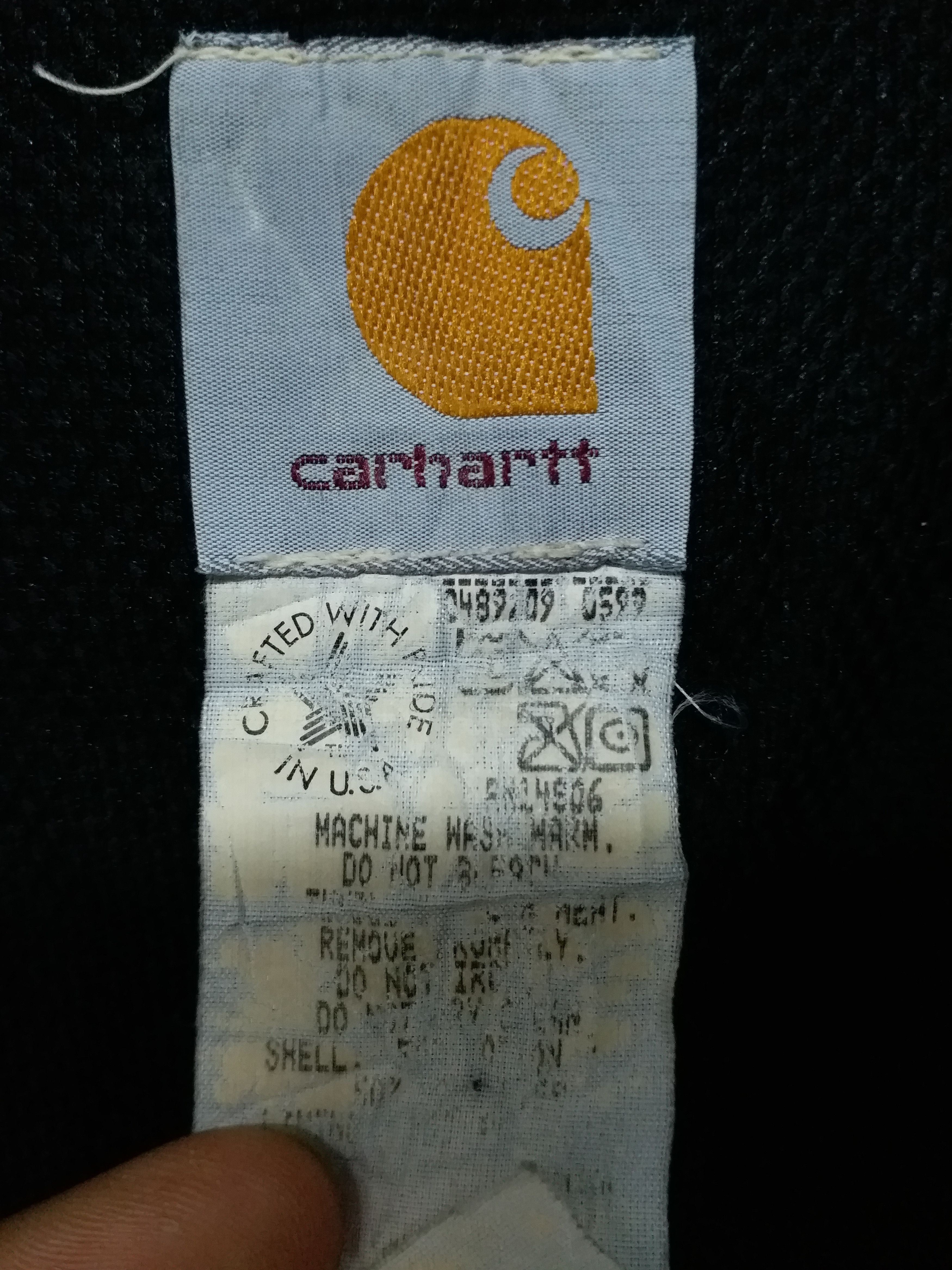 Carhartt MUST GONE💥Hooded Carhartt Navy Blue Sweatshirt Made in USA Size US M / EU 48-50 / 2 - 4 Thumbnail