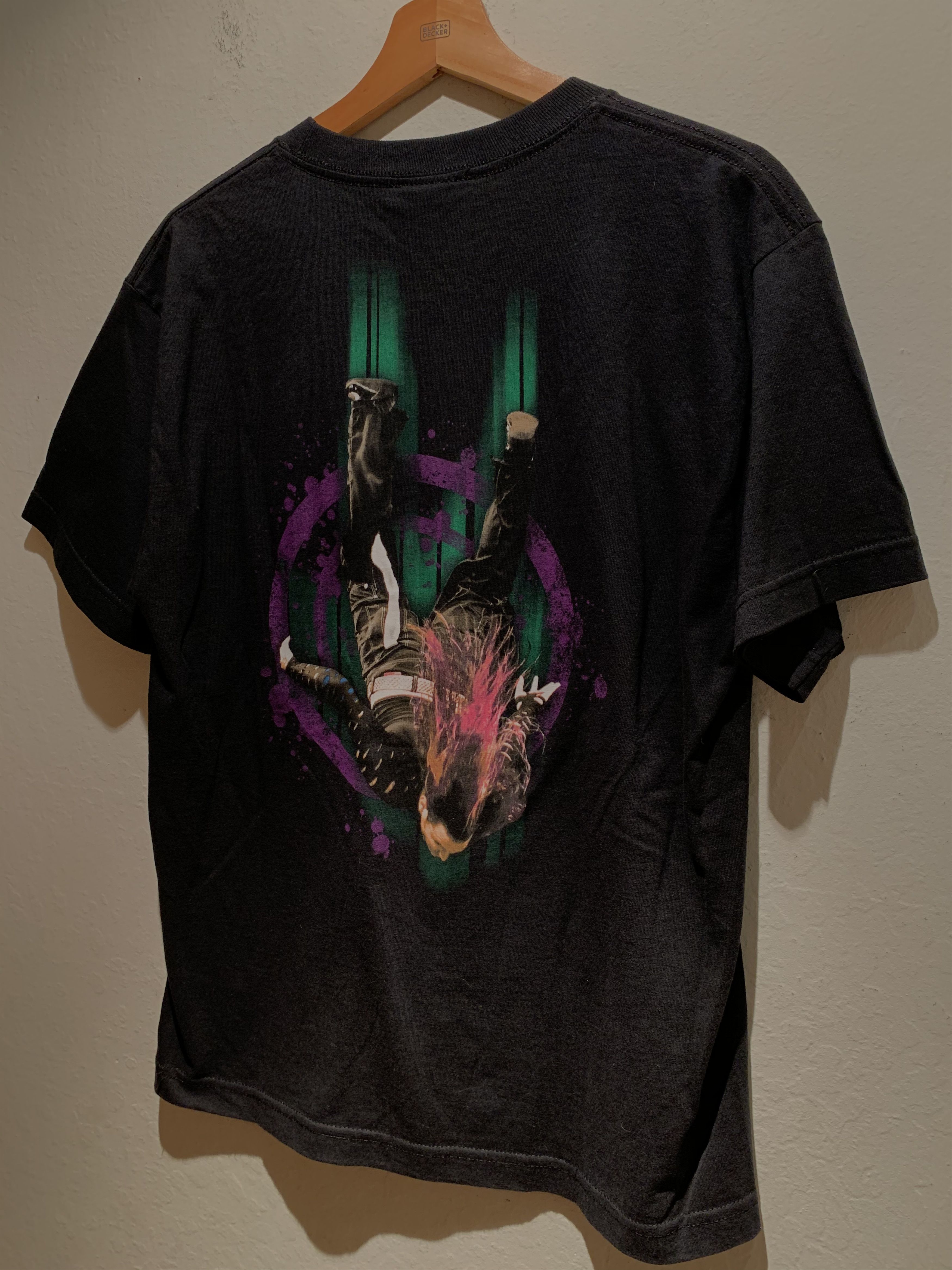 Vintage *RARE* Vintage 2007 WWE Jeff Hardy Front & Back Hit Shirt Size US L / EU 52-54 / 3 - 5 Thumbnail