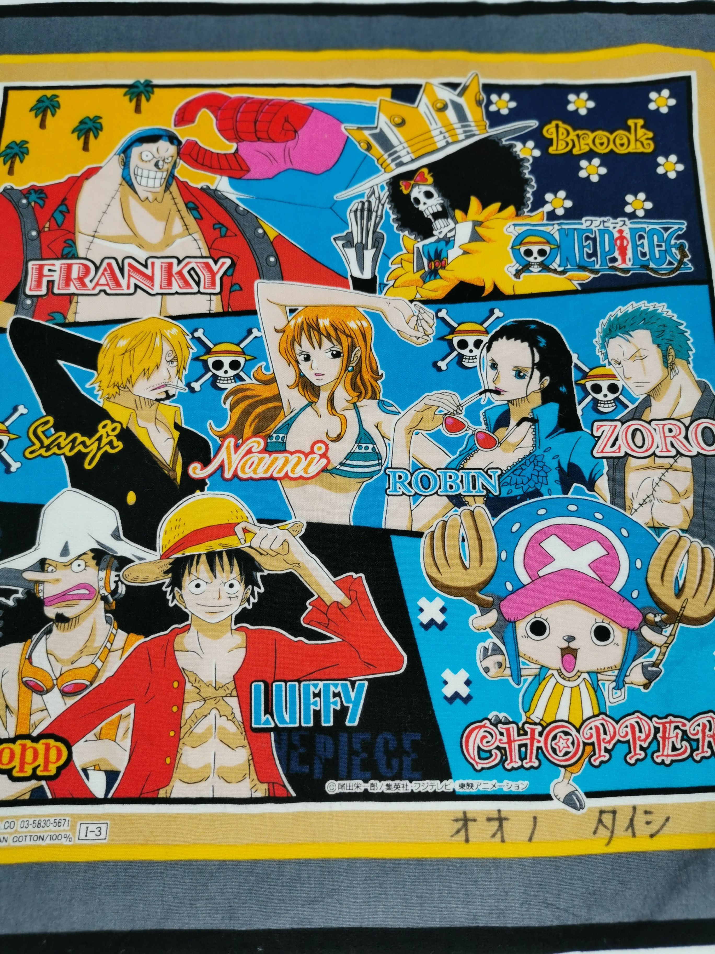 Anime × One Piece One piece handkerchief bandana neckerchief Size ONE SIZE - 2 Thumbnail