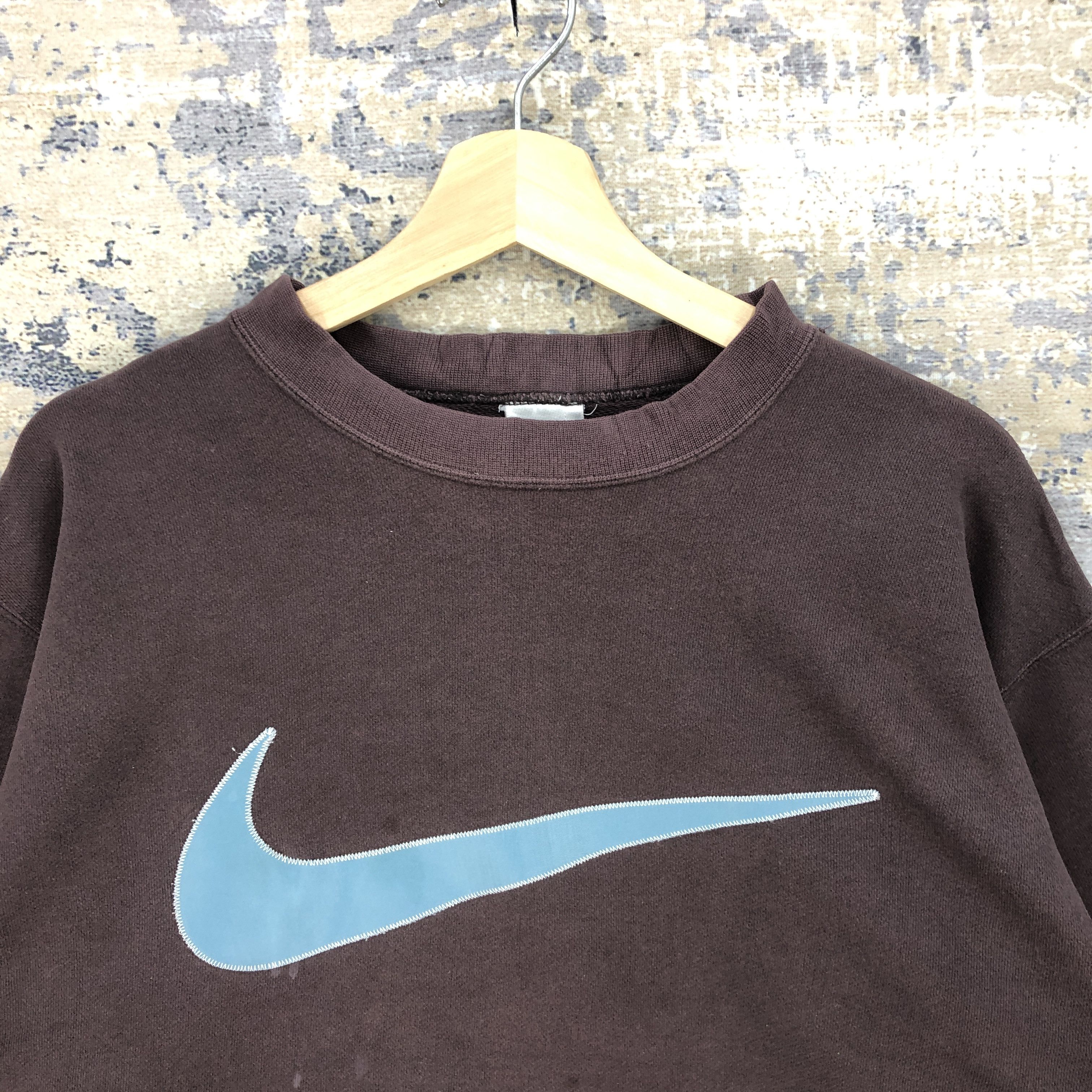 Nike × Vintage Vintage Nike Sweater Nike Swoosh Sweatshirt Nike ACG Jumper Size US L / EU 52-54 / 3 - 2 Thumbnail