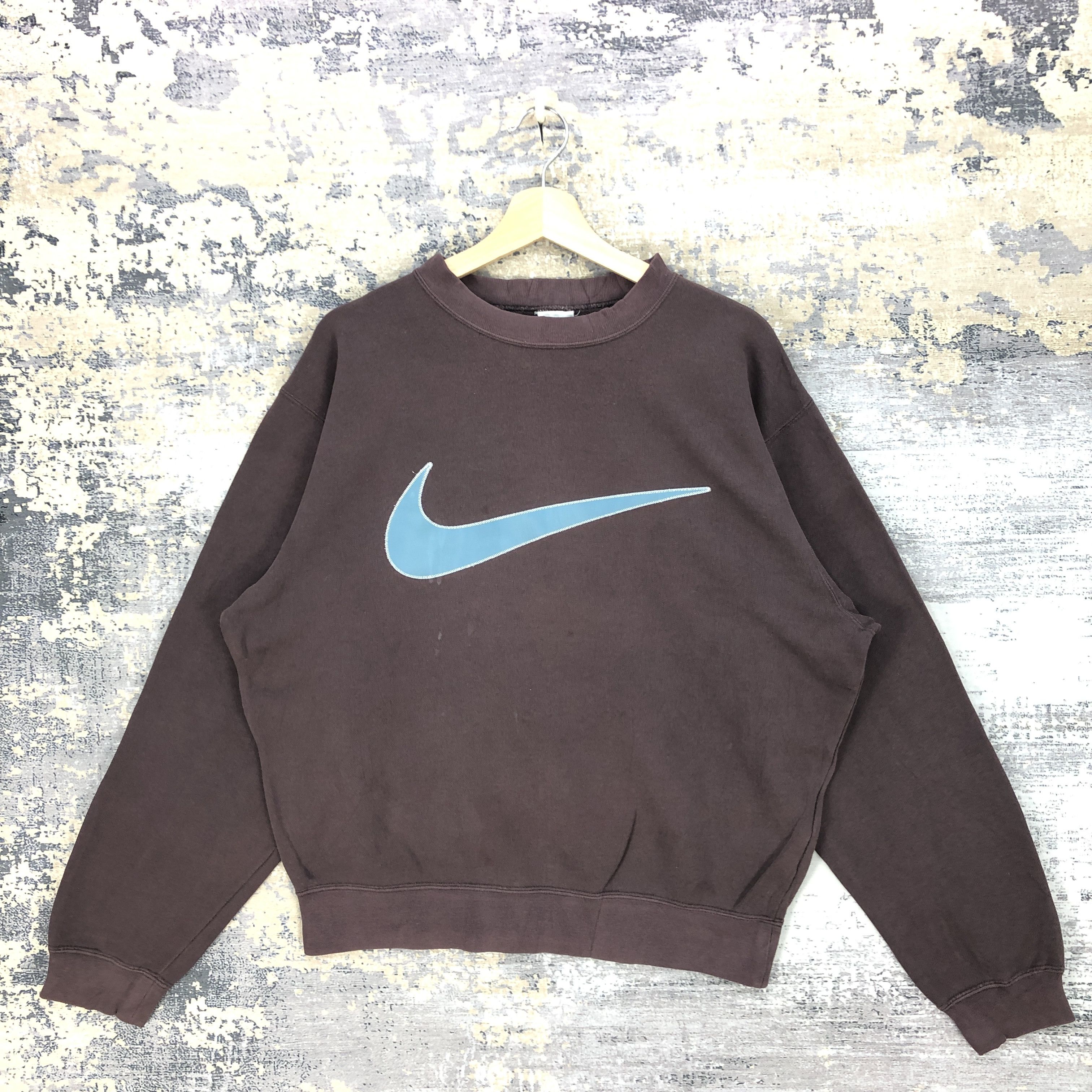 Nike × Vintage Vintage Nike Sweater Nike Swoosh Sweatshirt Nike ACG Jumper Size US L / EU 52-54 / 3 - 1 Thumbnail