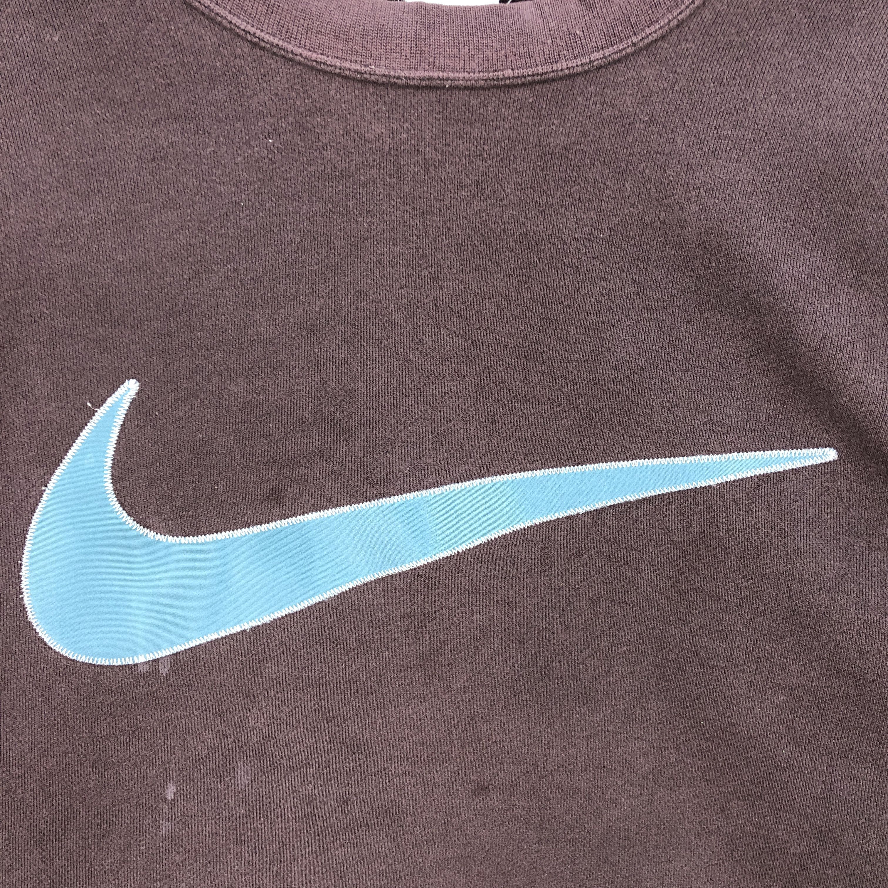 Nike × Vintage Vintage Nike Sweater Nike Swoosh Sweatshirt Nike ACG Jumper Size US L / EU 52-54 / 3 - 4 Thumbnail