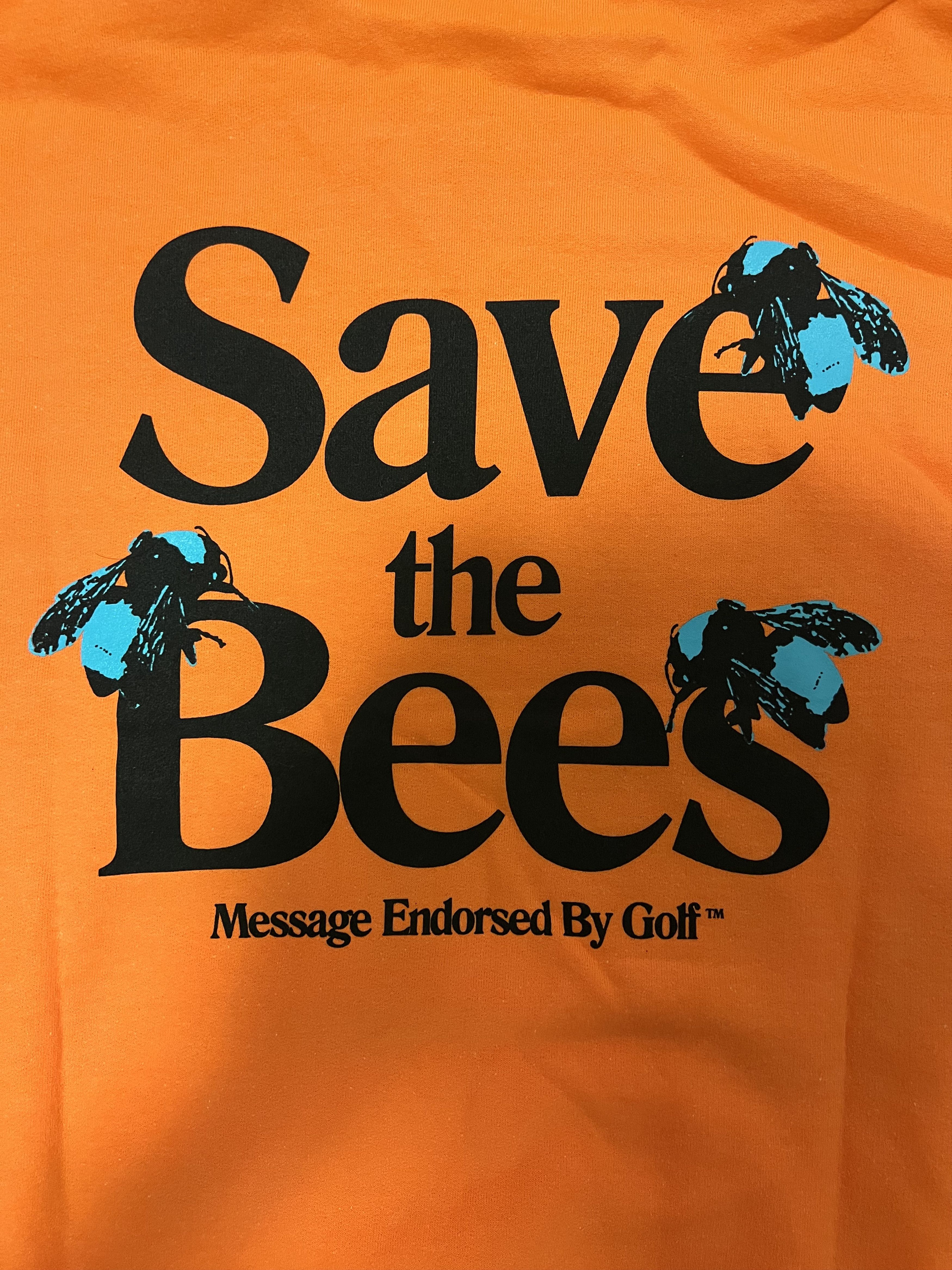 Golf Wang 💚 Golf Wang Save The Bees Hoodie Safety Orange Medium NEW Size US M / EU 48-50 / 2 - 3 Thumbnail