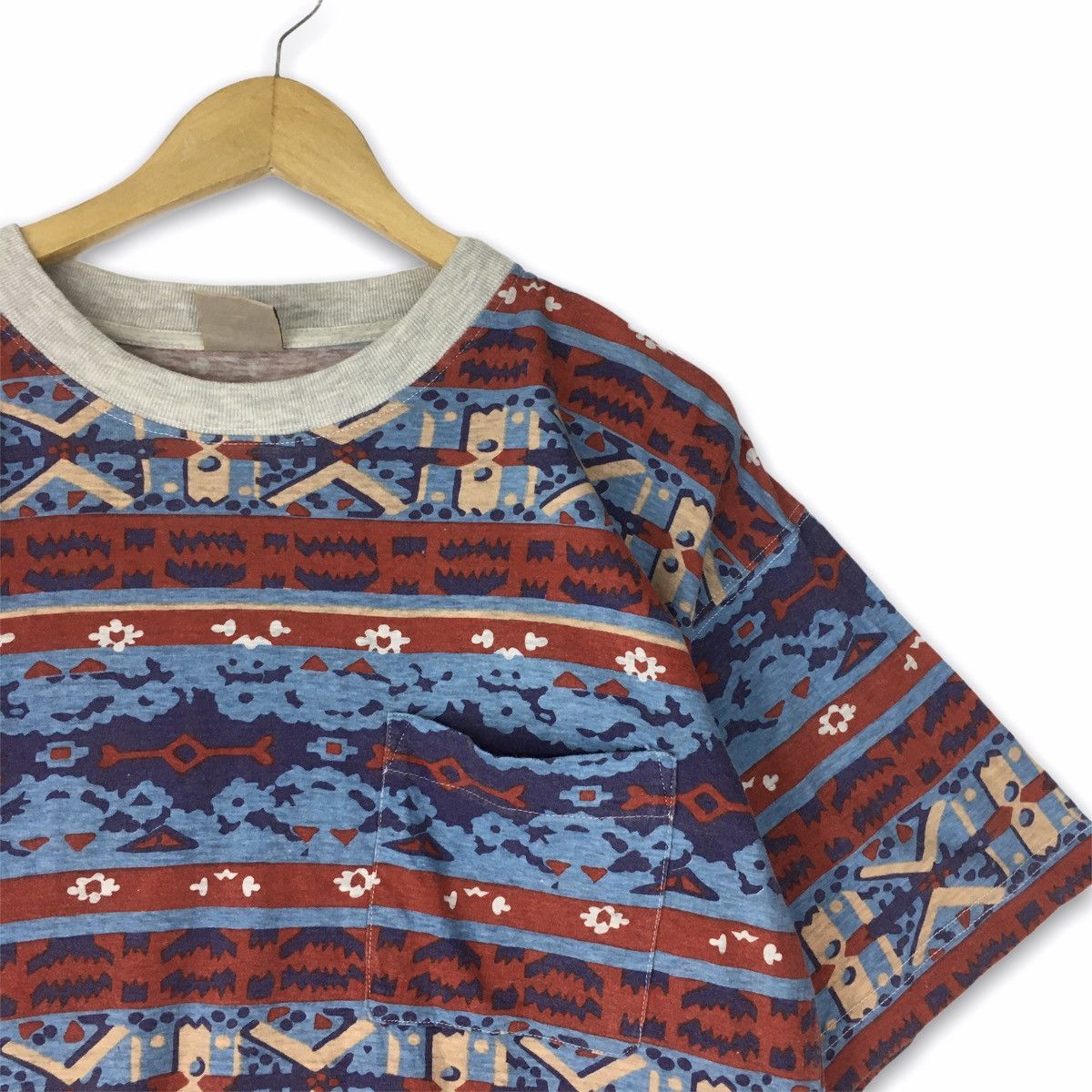 Vintage Vintage Milagosta motive stripes men tshirt surf surfing Size US M / EU 48-50 / 2 - 3 Thumbnail