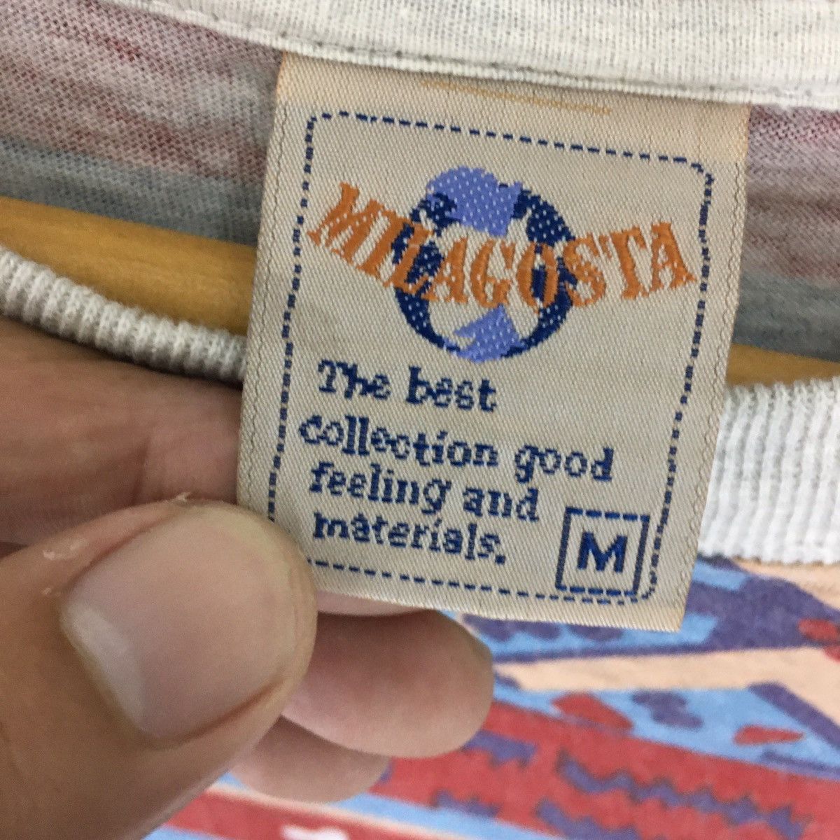 Vintage Vintage Milagosta motive stripes men tshirt surf surfing Size US M / EU 48-50 / 2 - 6 Thumbnail
