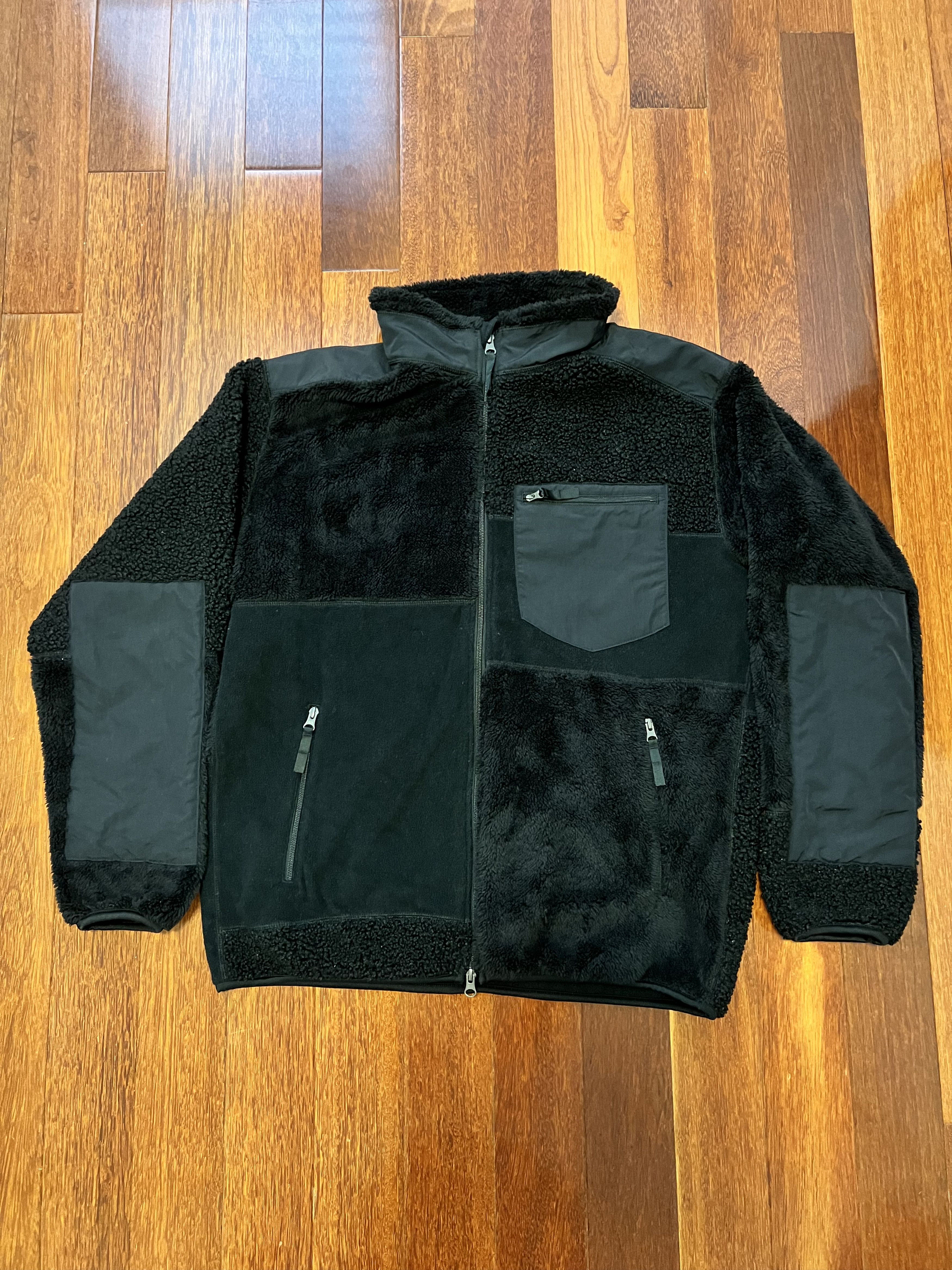 image of Engineered Garments x Uniqlo Fleece Jacket Black, Men's (Size Large)