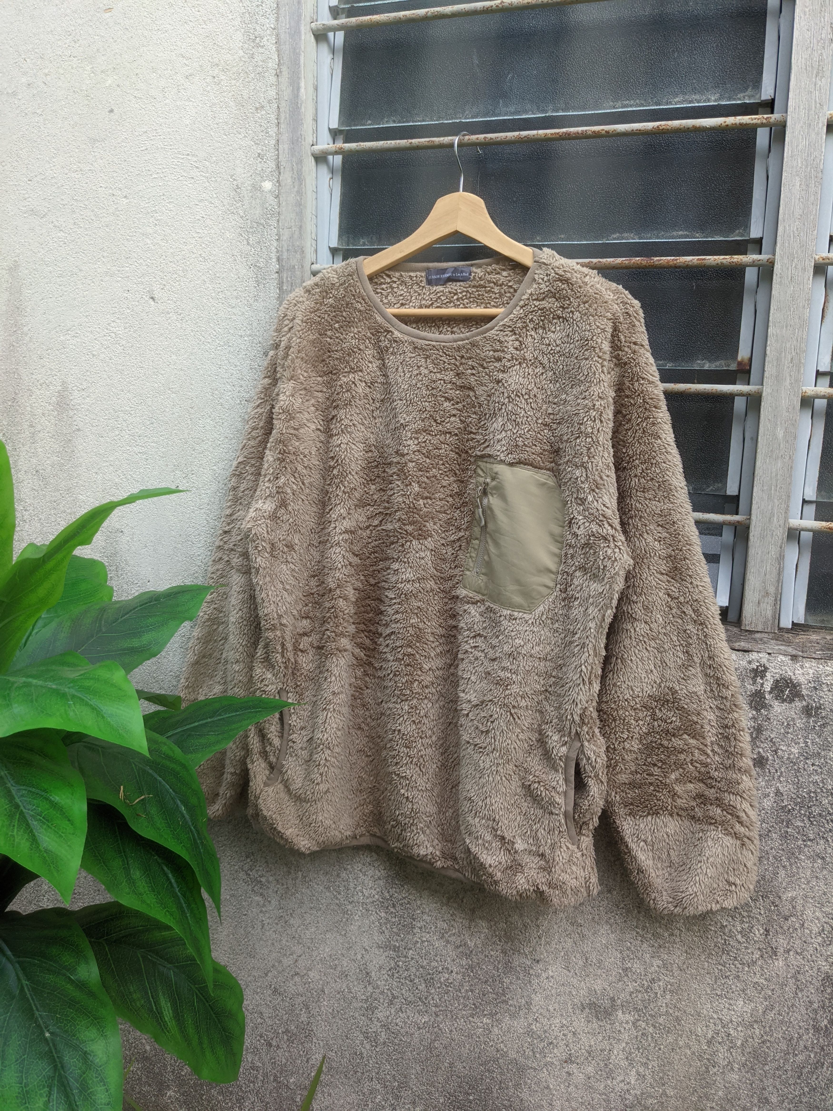 Japanese Brand Season Reason fleece jacket Size US L / EU 52-54 / 3 - 1 Thumbnail