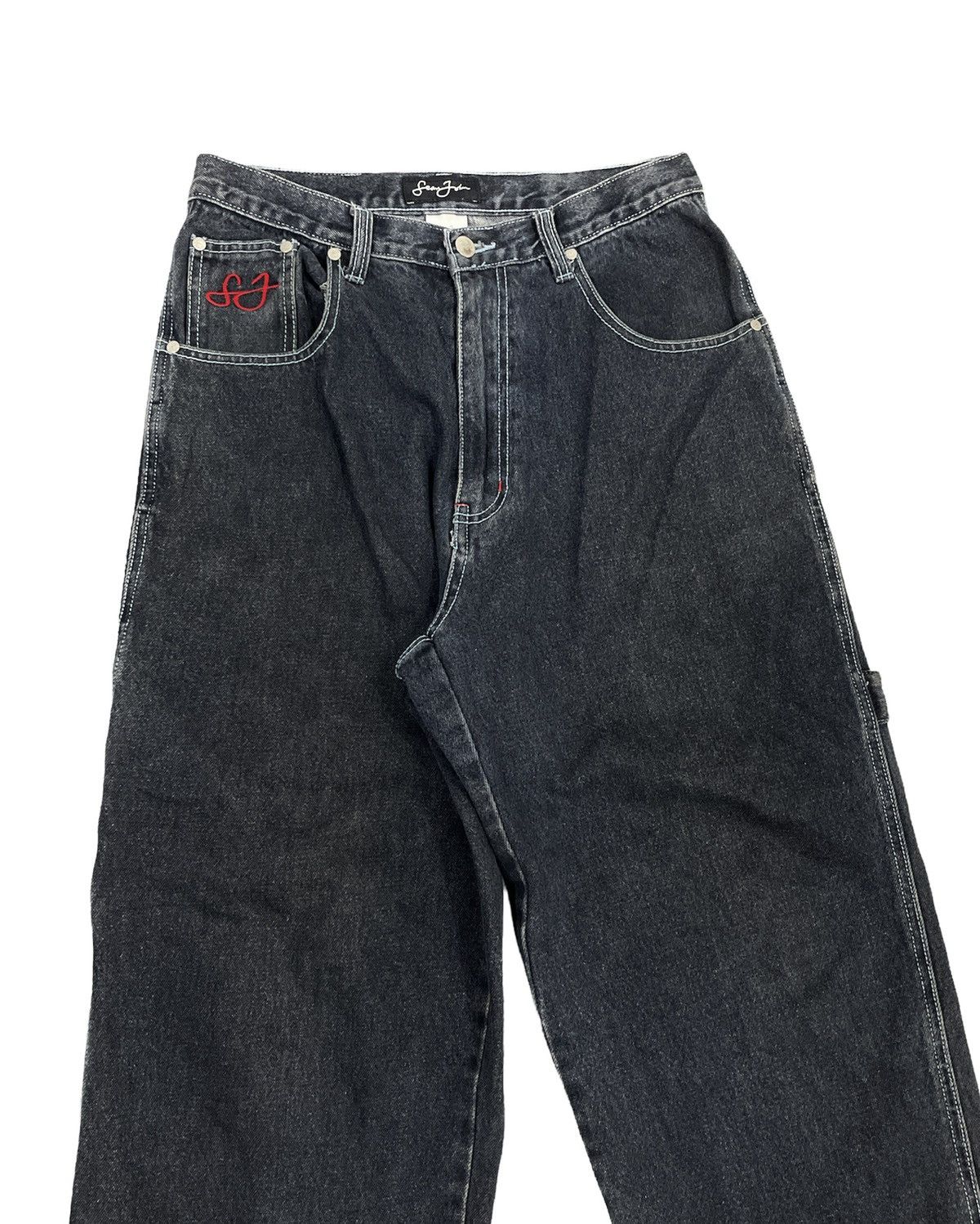 Fubu × JNCO × Sean John Vintage Sean John Carpenter Jeans Embroidery Logo Distress Size US 30 / EU 46 - 5 Thumbnail