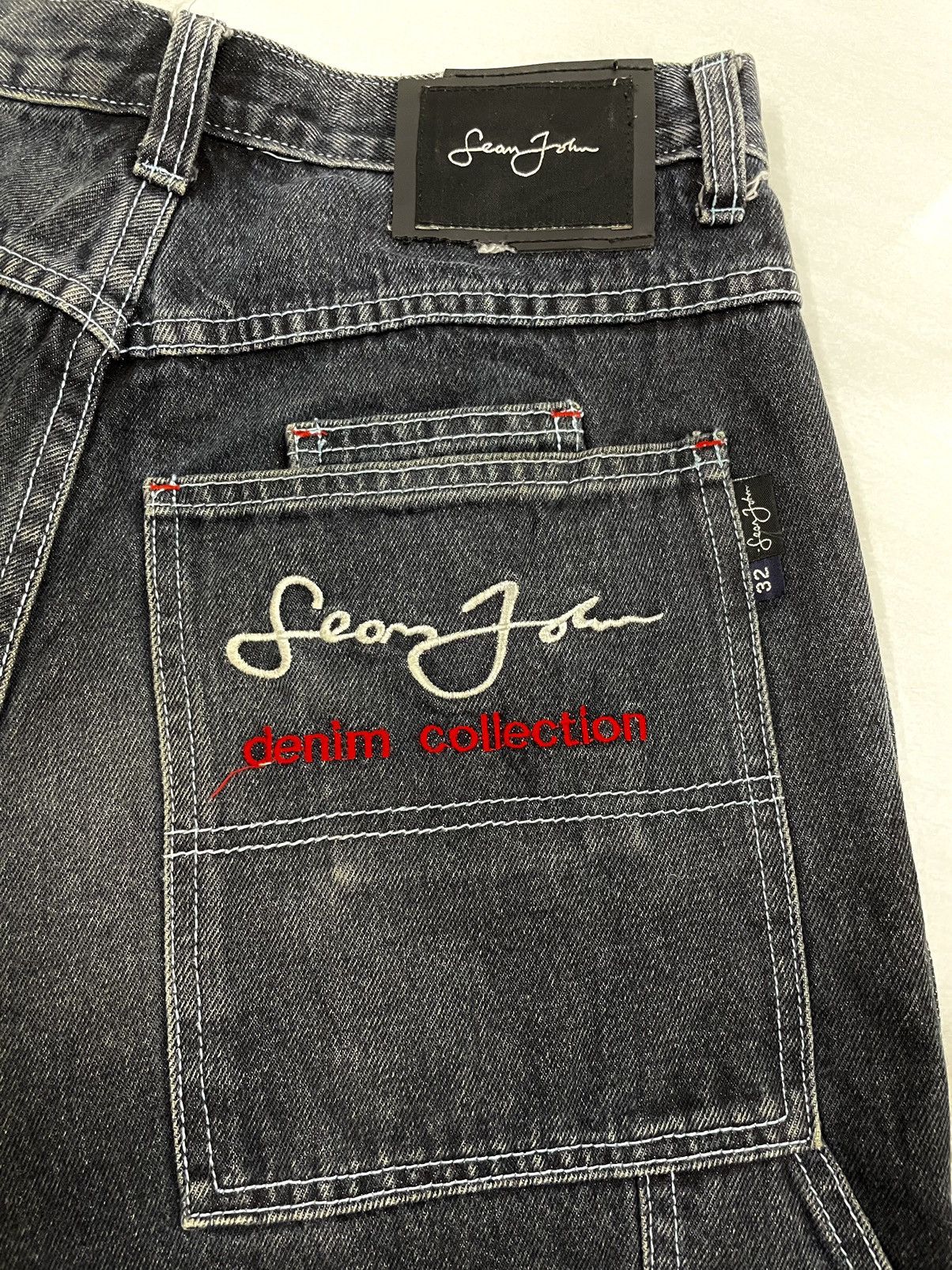 Fubu × JNCO × Sean John Vintage Sean John Carpenter Jeans Embroidery Logo Distress Size US 30 / EU 46 - 7 Thumbnail