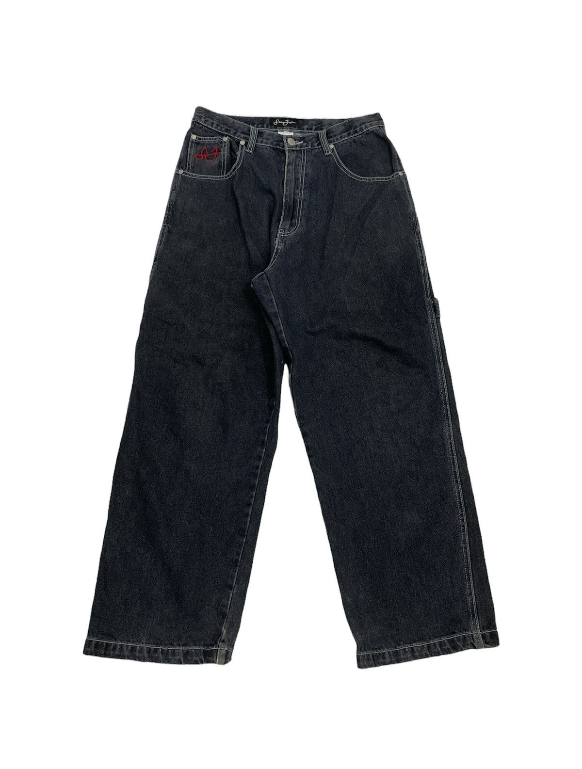 Fubu × JNCO × Sean John Vintage Sean John Carpenter Jeans Embroidery Logo Distress Size US 30 / EU 46 - 4 Thumbnail