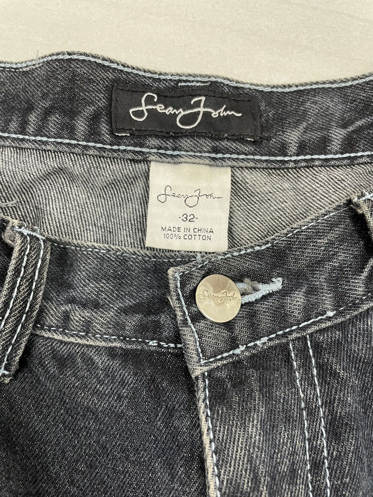 Fubu × JNCO × Sean John Vintage Sean John Carpenter Jeans Embroidery Logo Distress Size US 30 / EU 46 - 8 Thumbnail