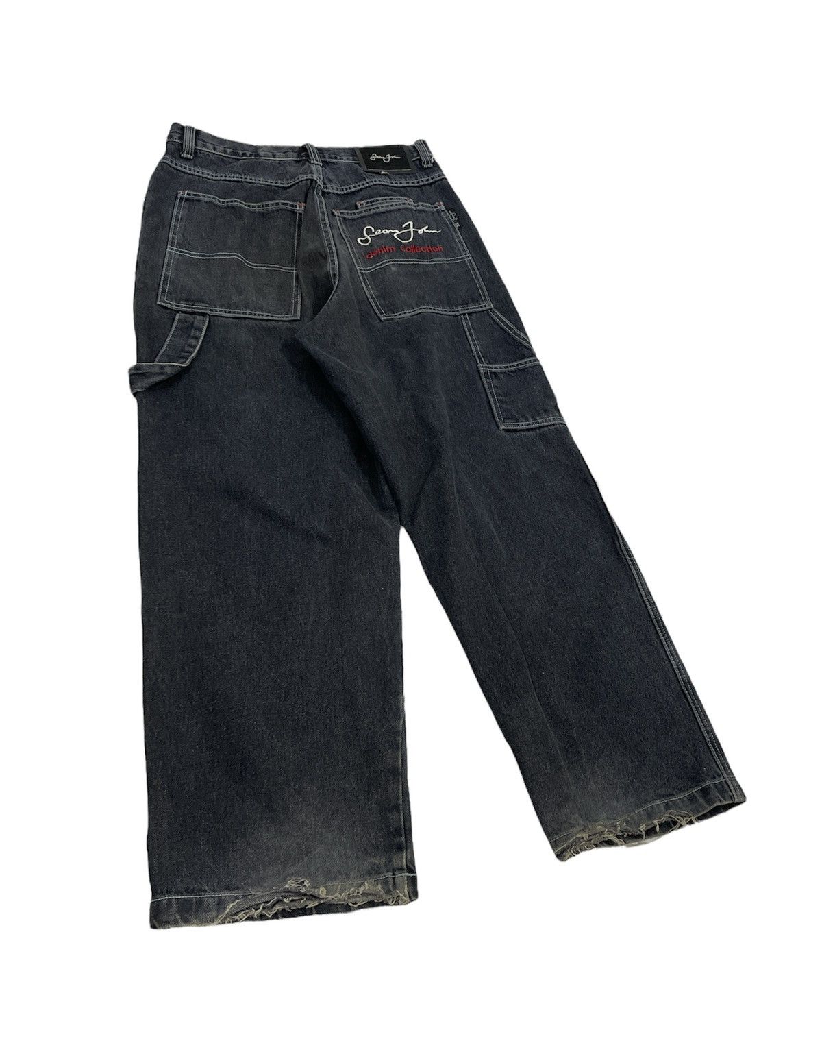 Fubu × JNCO × Sean John Vintage Sean John Carpenter Jeans Embroidery Logo Distress Size US 30 / EU 46 - 3 Thumbnail