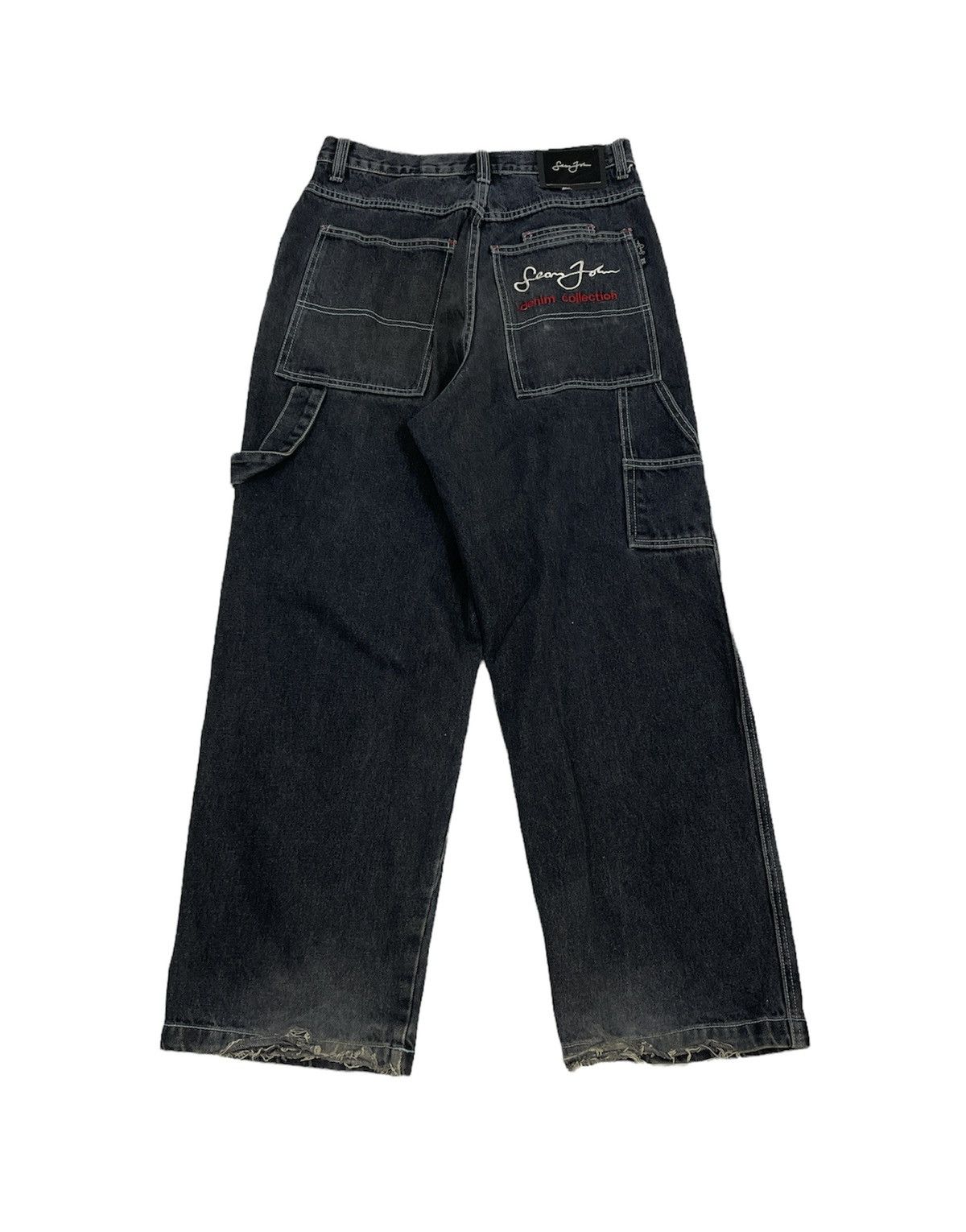 Fubu × JNCO × Sean John Vintage Sean John Carpenter Jeans Embroidery Logo Distress Size US 30 / EU 46 - 2 Thumbnail
