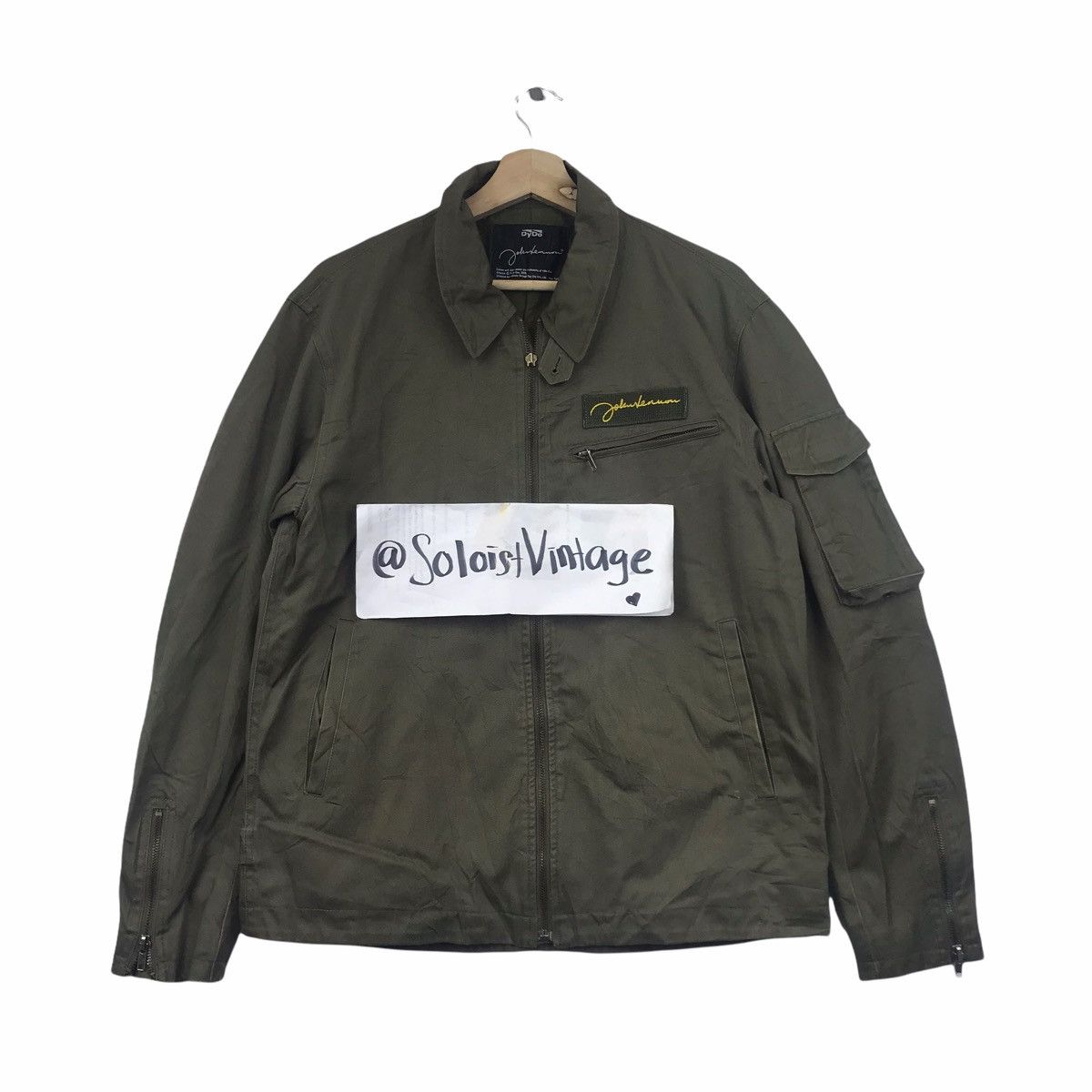 Vintage Vintage JOHN LENNON ART Yoko Ono Dyno Drinco Jacket Army Size US M / EU 48-50 / 2 - 1 Thumbnail