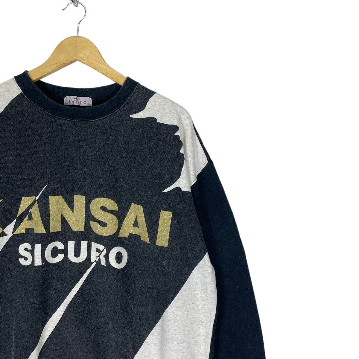 Kansai Yamamoto ☀️KANSAI SICURO ART SWEATSHIRT CREWNECK Size US L / EU 52-54 / 3 - 3 Thumbnail