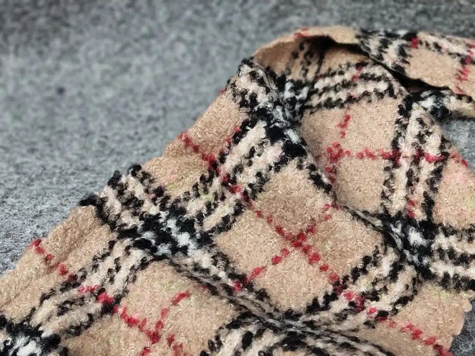 Burberry Burberry London Tan Multicolor Merino Blend Nova Check Scarf Size ONE SIZE - 8 Thumbnail