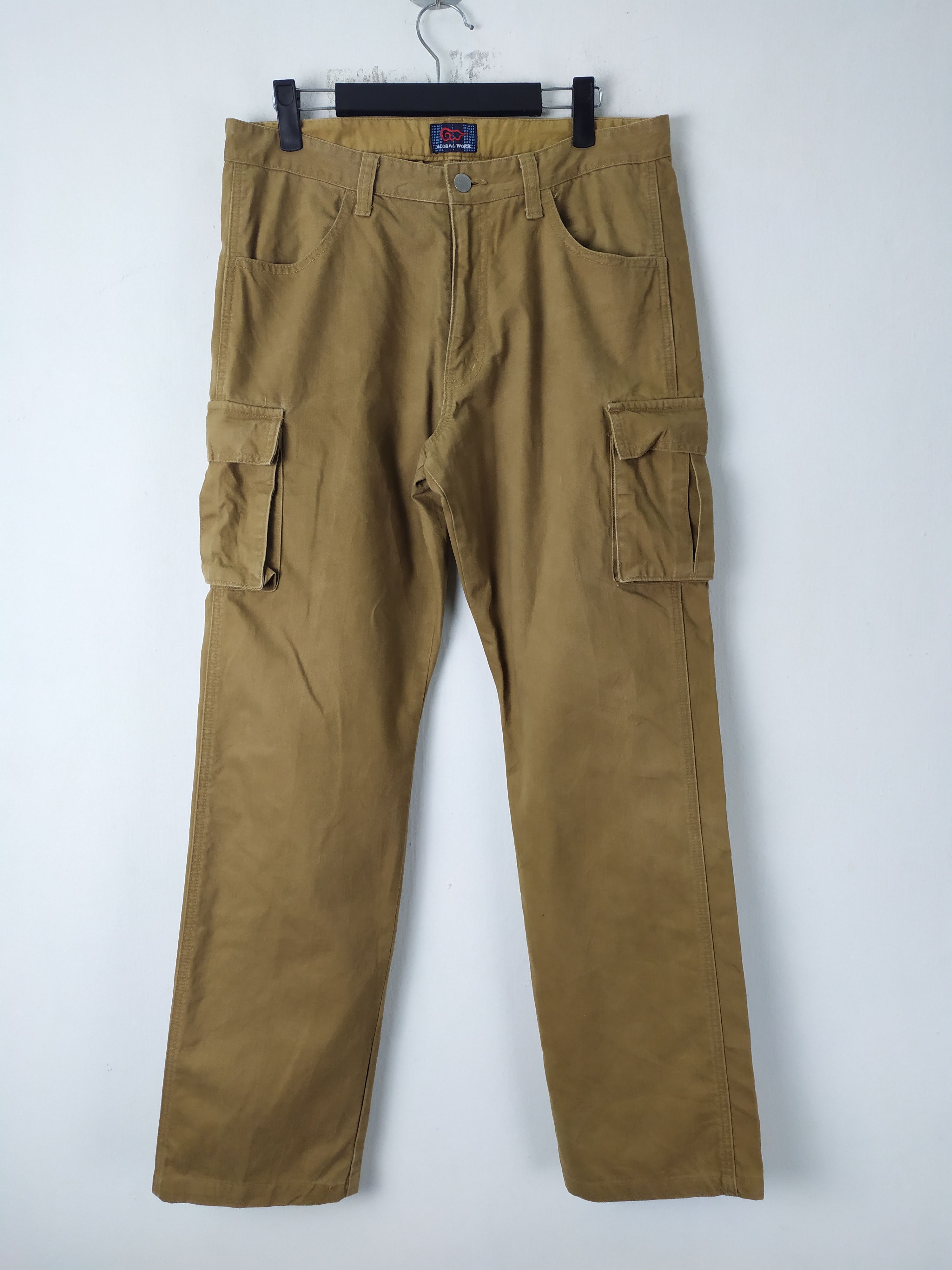 Global Work × Vintage VINTAGE GLOBAL WORK CARGO PANTS Size US 32 / EU 48 - 1 Thumbnail
