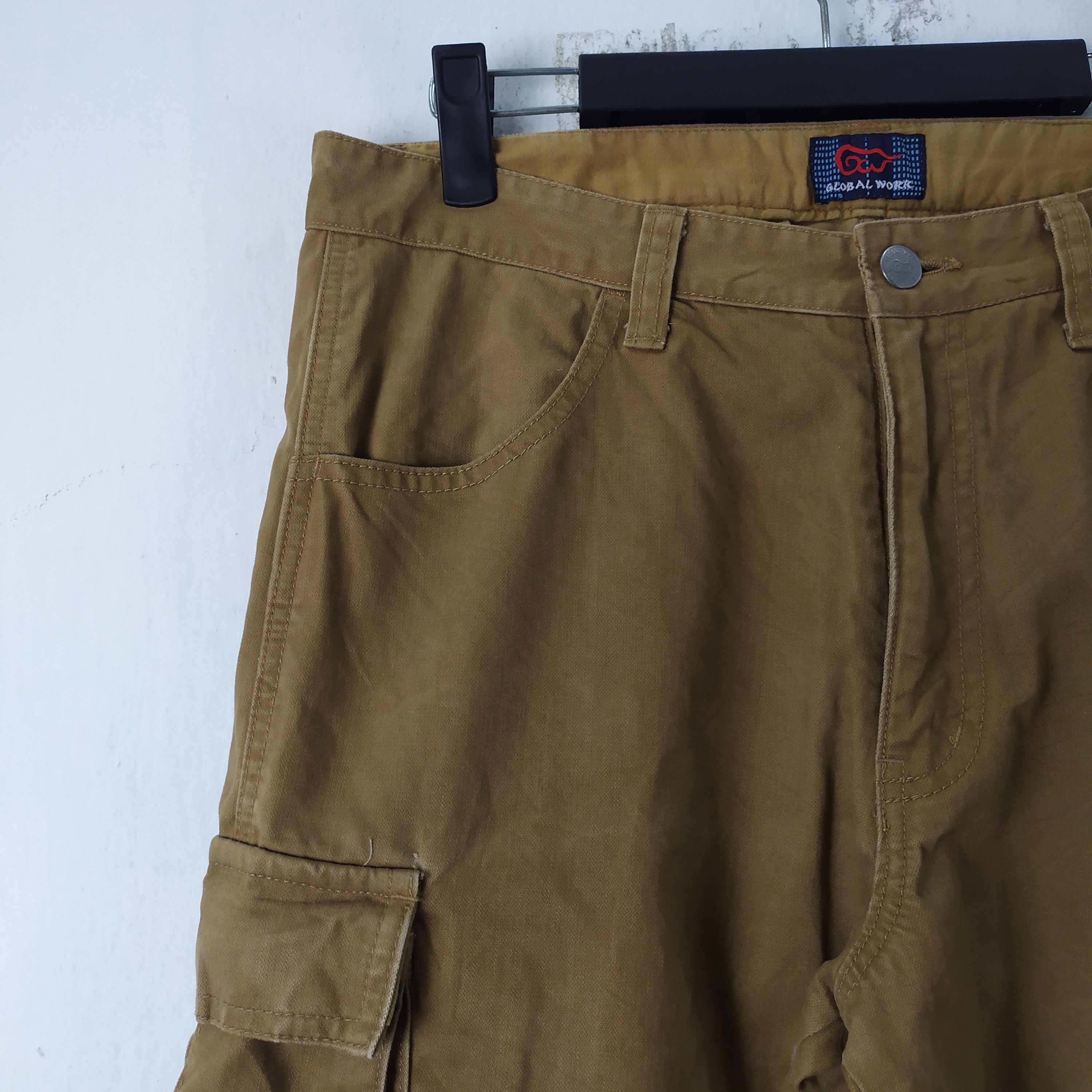 Global Work × Vintage VINTAGE GLOBAL WORK CARGO PANTS Size US 32 / EU 48 - 4 Thumbnail