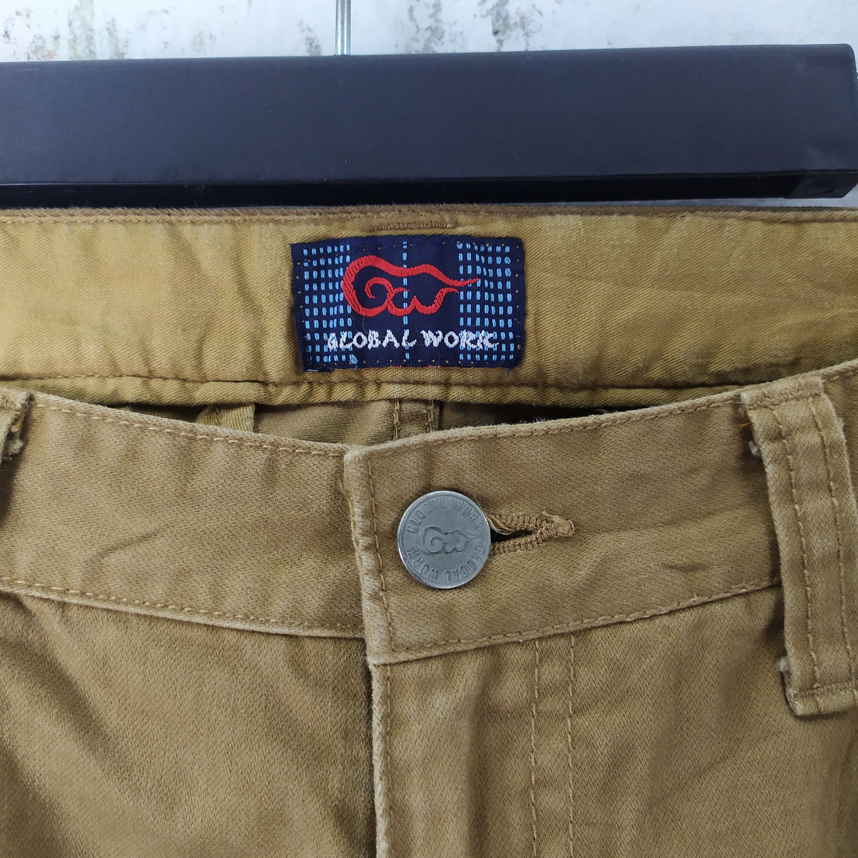 Global Work × Vintage VINTAGE GLOBAL WORK CARGO PANTS Size US 32 / EU 48 - 2 Thumbnail