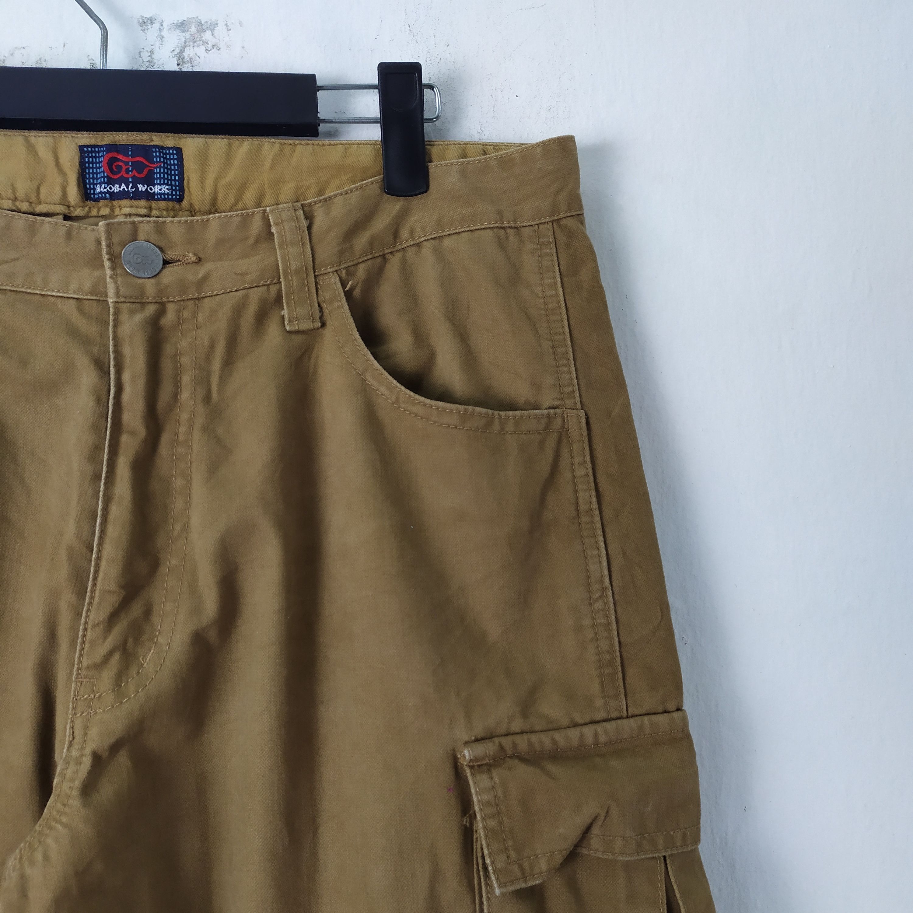 Global Work × Vintage VINTAGE GLOBAL WORK CARGO PANTS Size US 32 / EU 48 - 3 Thumbnail