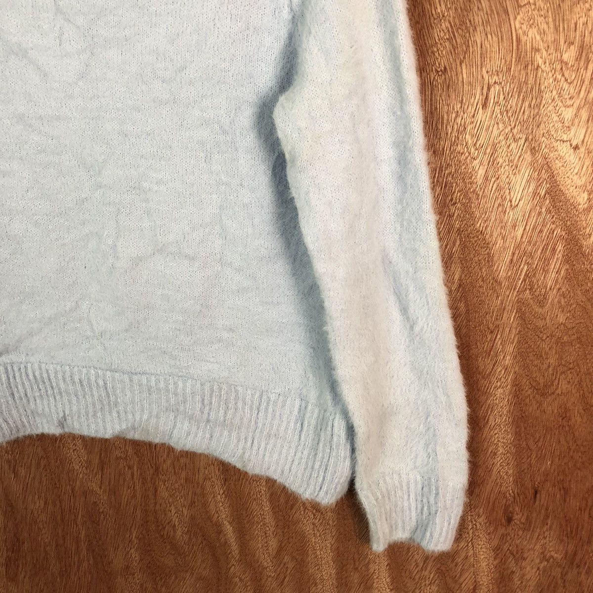 H&M H&M Blue Shag Shaggy Fur Mohair Knitwear #6616 Size US M / EU 48-50 / 2 - 11 Thumbnail