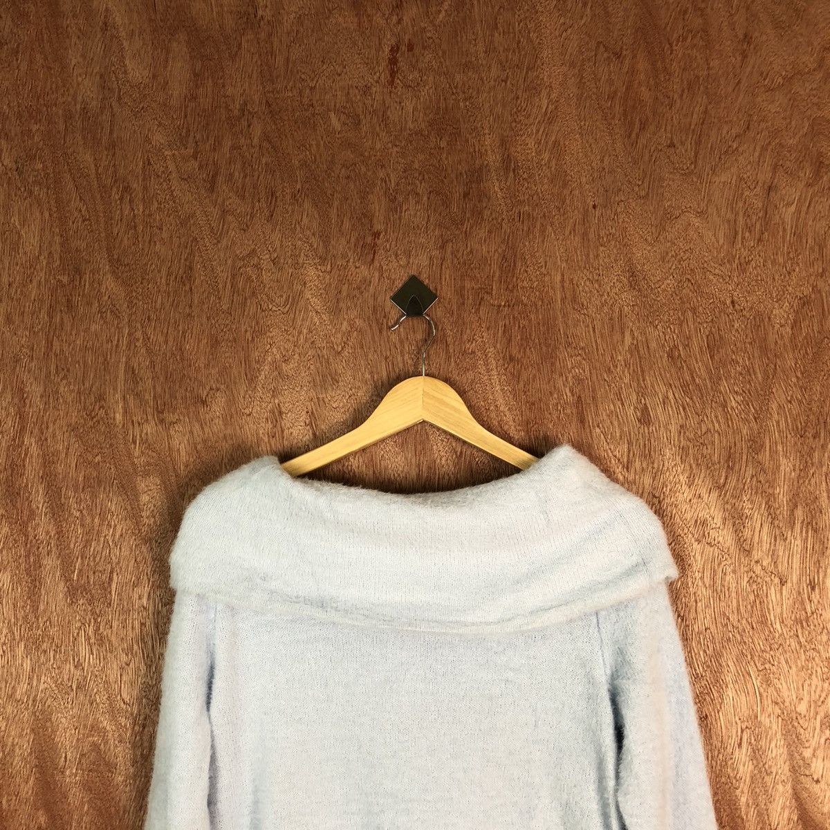 H&M H&M Blue Shag Shaggy Fur Mohair Knitwear #6616 Size US M / EU 48-50 / 2 - 2 Thumbnail