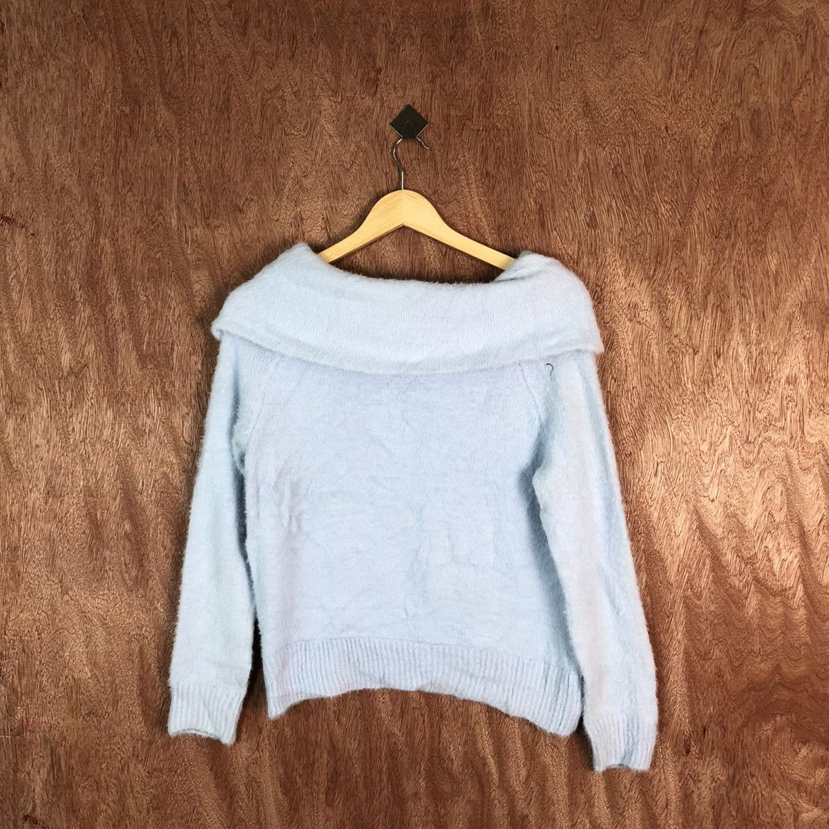 H&M H&M Blue Shag Shaggy Fur Mohair Knitwear #6616 Size US M / EU 48-50 / 2 - 9 Thumbnail