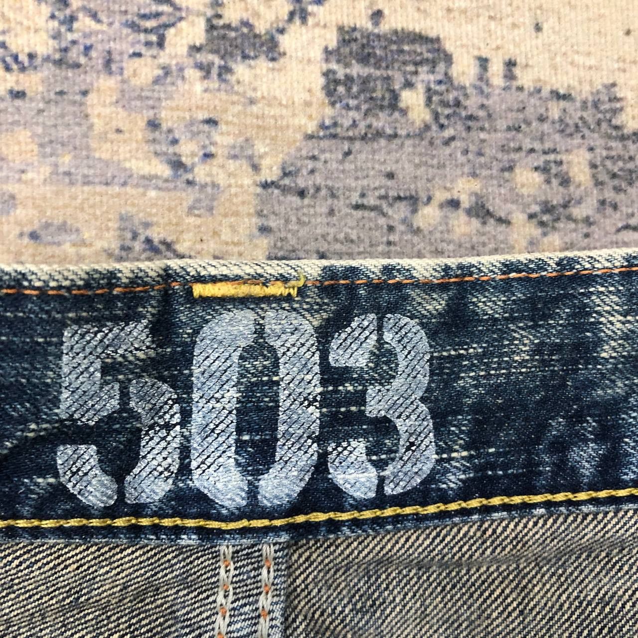 Edwin P625 EDWIN BLUE TRIP 503 DISTRESSED BAGGY DENIM Size US 33 - 8 Thumbnail
