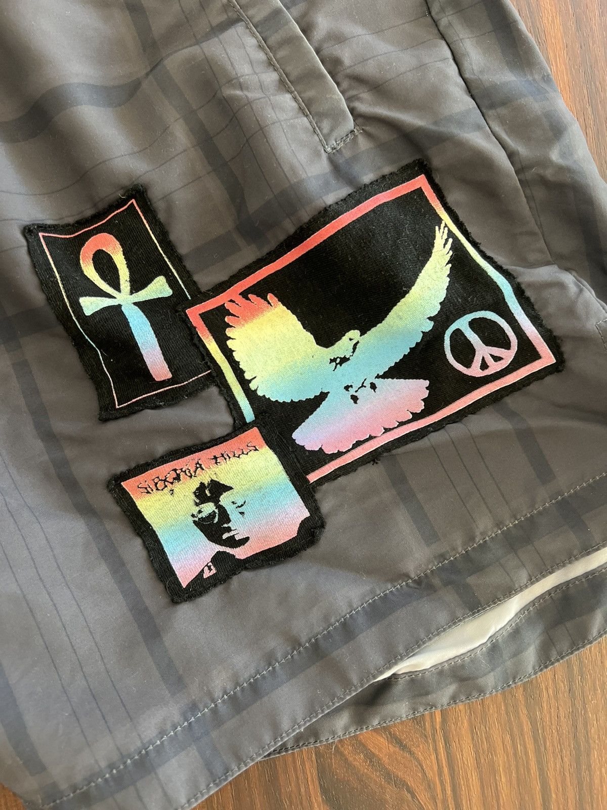Siberia Hills Patchwork Shorts (S) Size US 29 - 2 Thumbnail