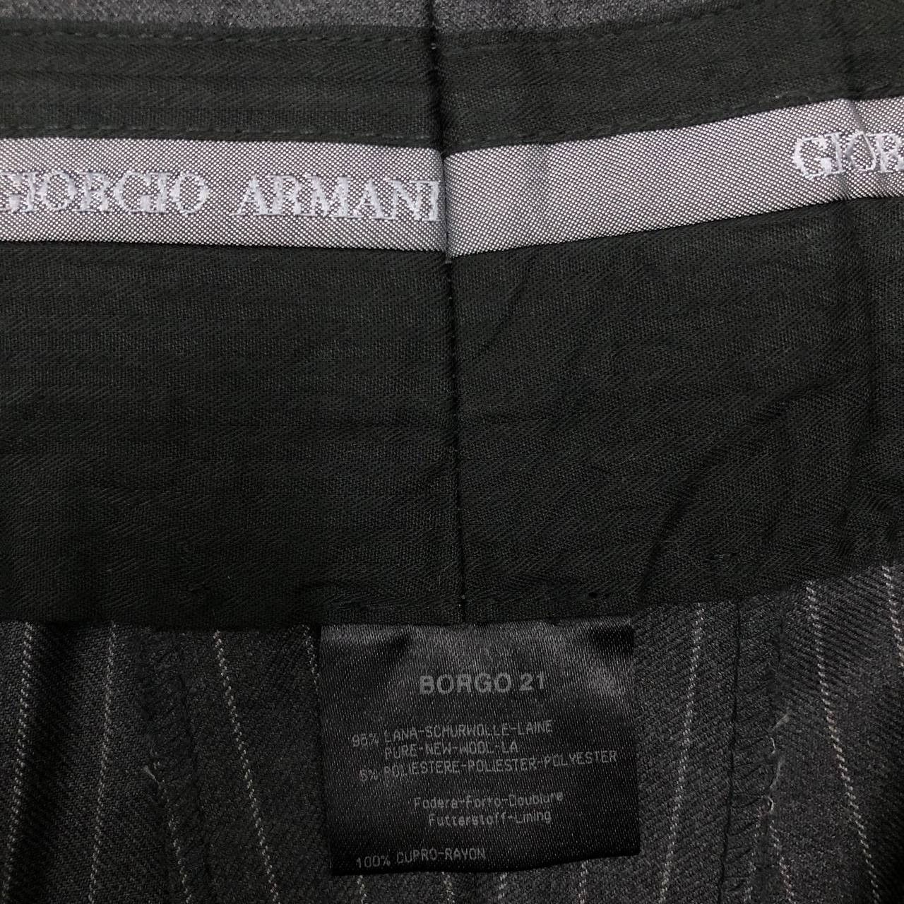 Giorgio Armani P616 FATTO A MANO x GIORGIO AMANI STRIPED PANTS Size US 36 / EU 52 - 6 Thumbnail