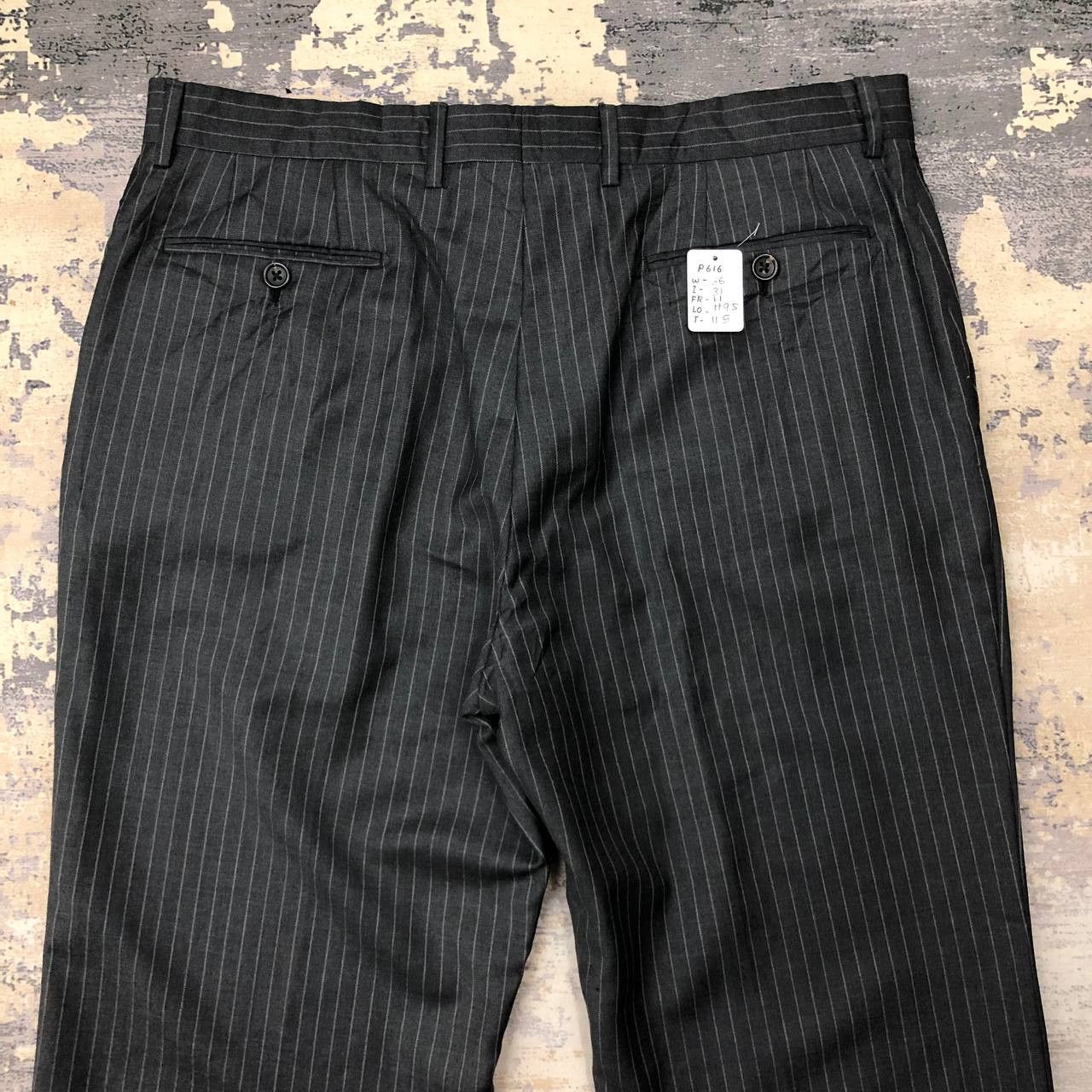 Giorgio Armani P616 FATTO A MANO x GIORGIO AMANI STRIPED PANTS Size US 36 / EU 52 - 4 Thumbnail