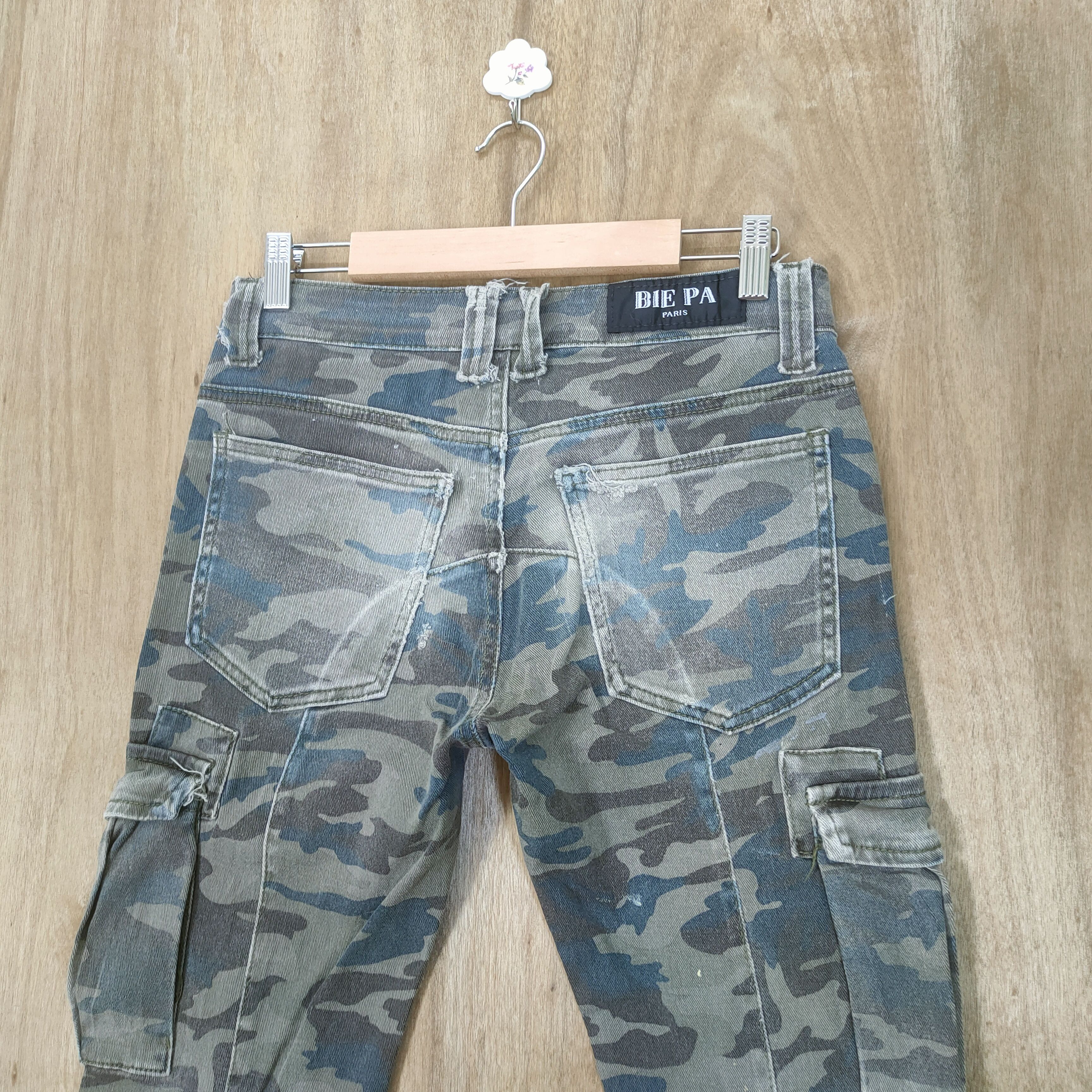 Japanese Brand VINTAGE BIE PA CAMO FADED CARGO PANTS Size US 28 / EU 44 - 9 Thumbnail