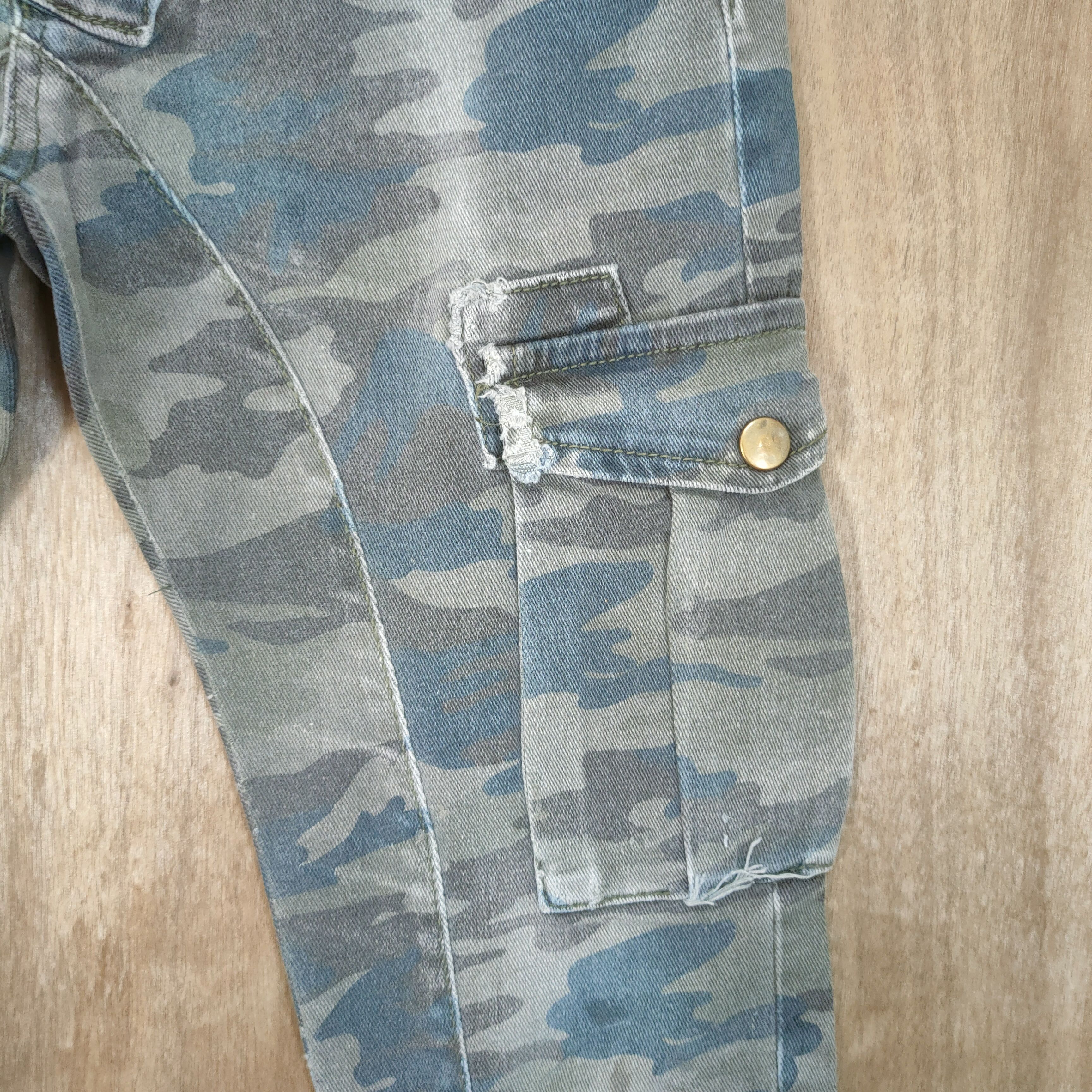 Japanese Brand VINTAGE BIE PA CAMO FADED CARGO PANTS Size US 28 / EU 44 - 6 Thumbnail