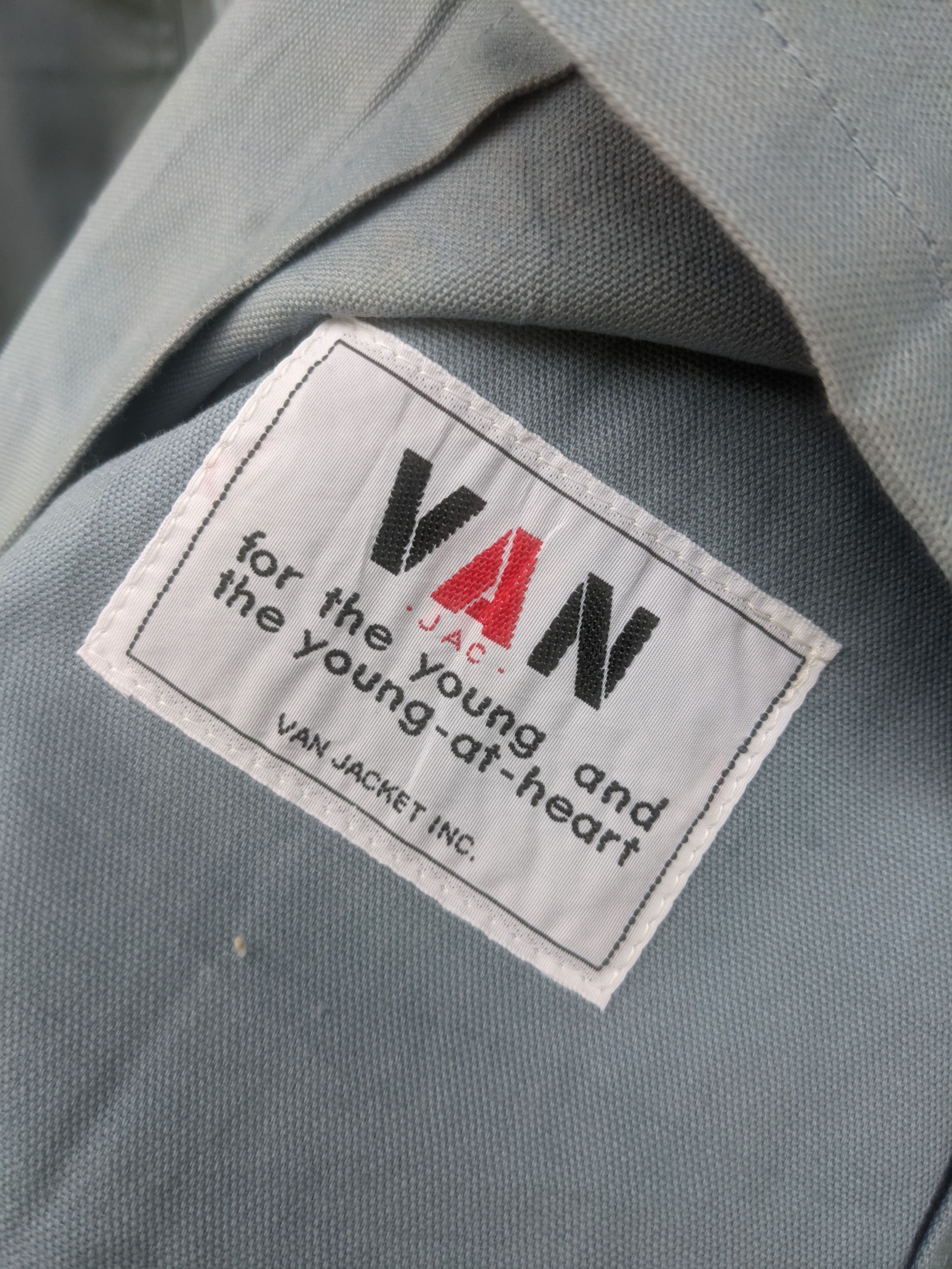 Japanese Brand Vintage VAN JAC Spellout Sun Faded Jacket Size US M / EU 48-50 / 2 - 6 Thumbnail