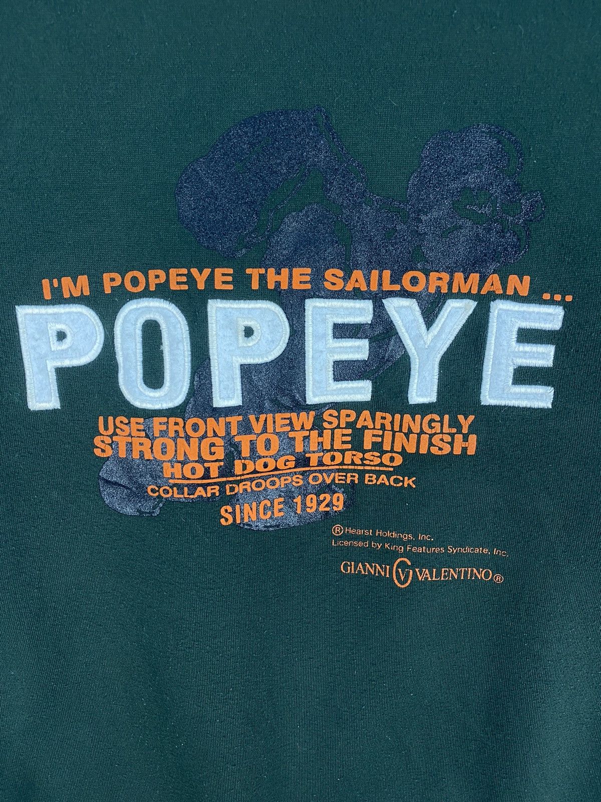 Gianni Valentino Vintage Gianni Valentino X Popeye Sweatshirt Size US M / EU 48-50 / 2 - 2 Thumbnail