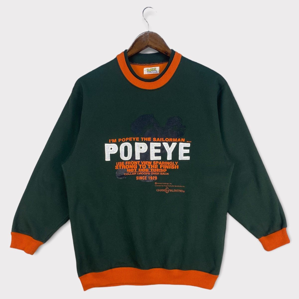 Gianni Valentino Vintage Gianni Valentino X Popeye Sweatshirt Size US M / EU 48-50 / 2 - 1 Thumbnail