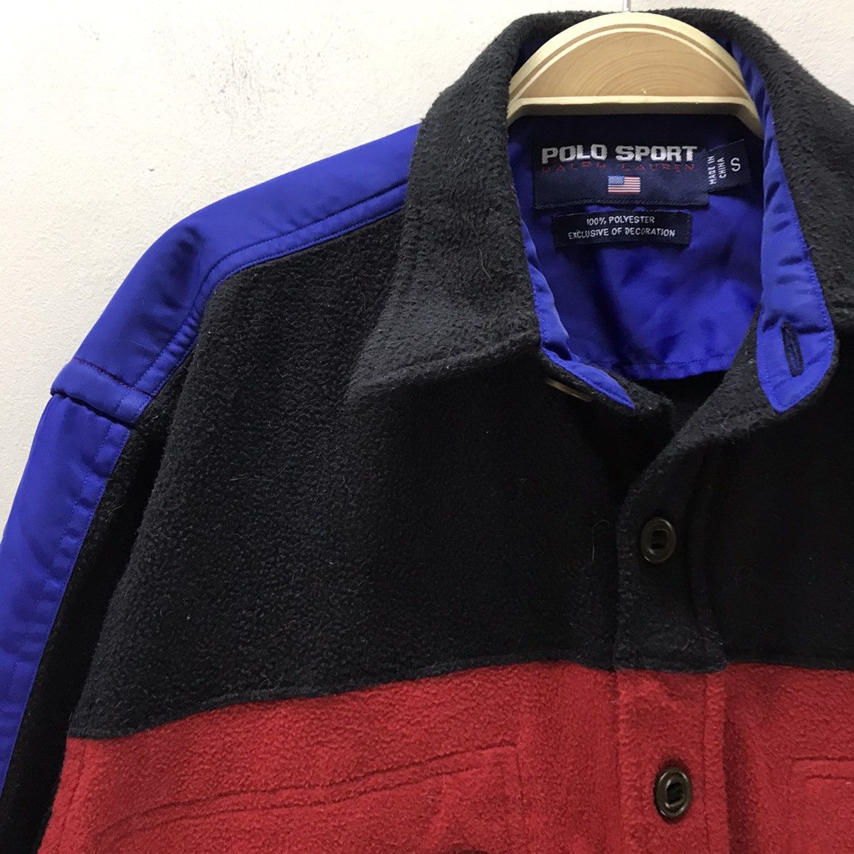 Polo Ralph Lauren Vintage 90s Polo Sport Oversized Fleece Jacket Button Up Size US M / EU 48-50 / 2 - 5 Thumbnail