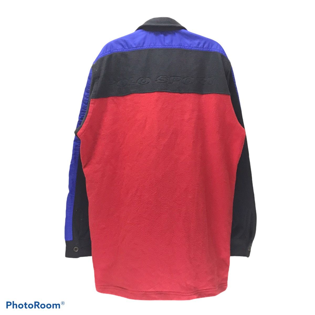 Polo Ralph Lauren Vintage 90s Polo Sport Oversized Fleece Jacket Button Up Size US M / EU 48-50 / 2 - 4 Thumbnail